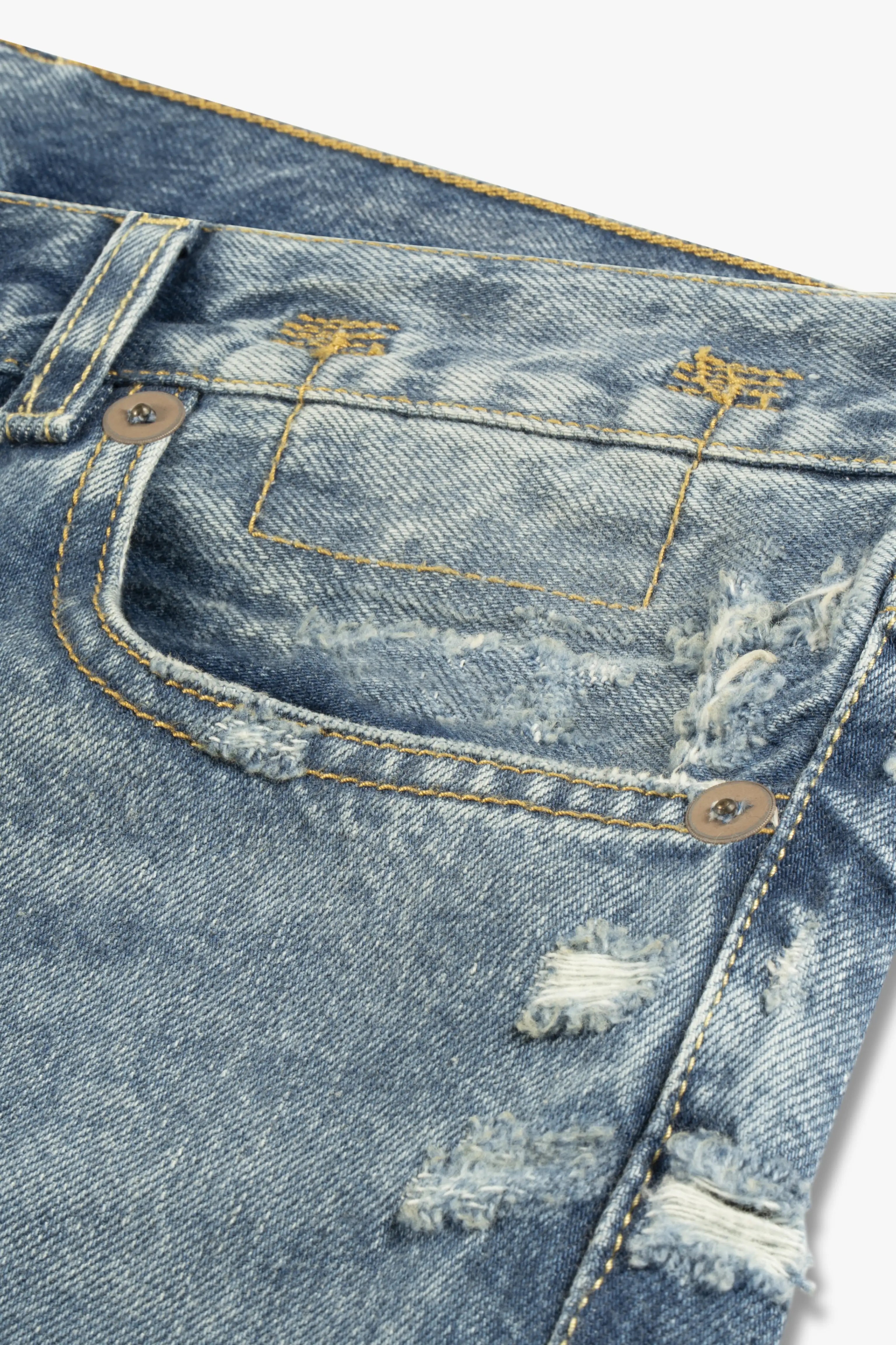 Boyfriend Jeans mit Distressed-Details von R13