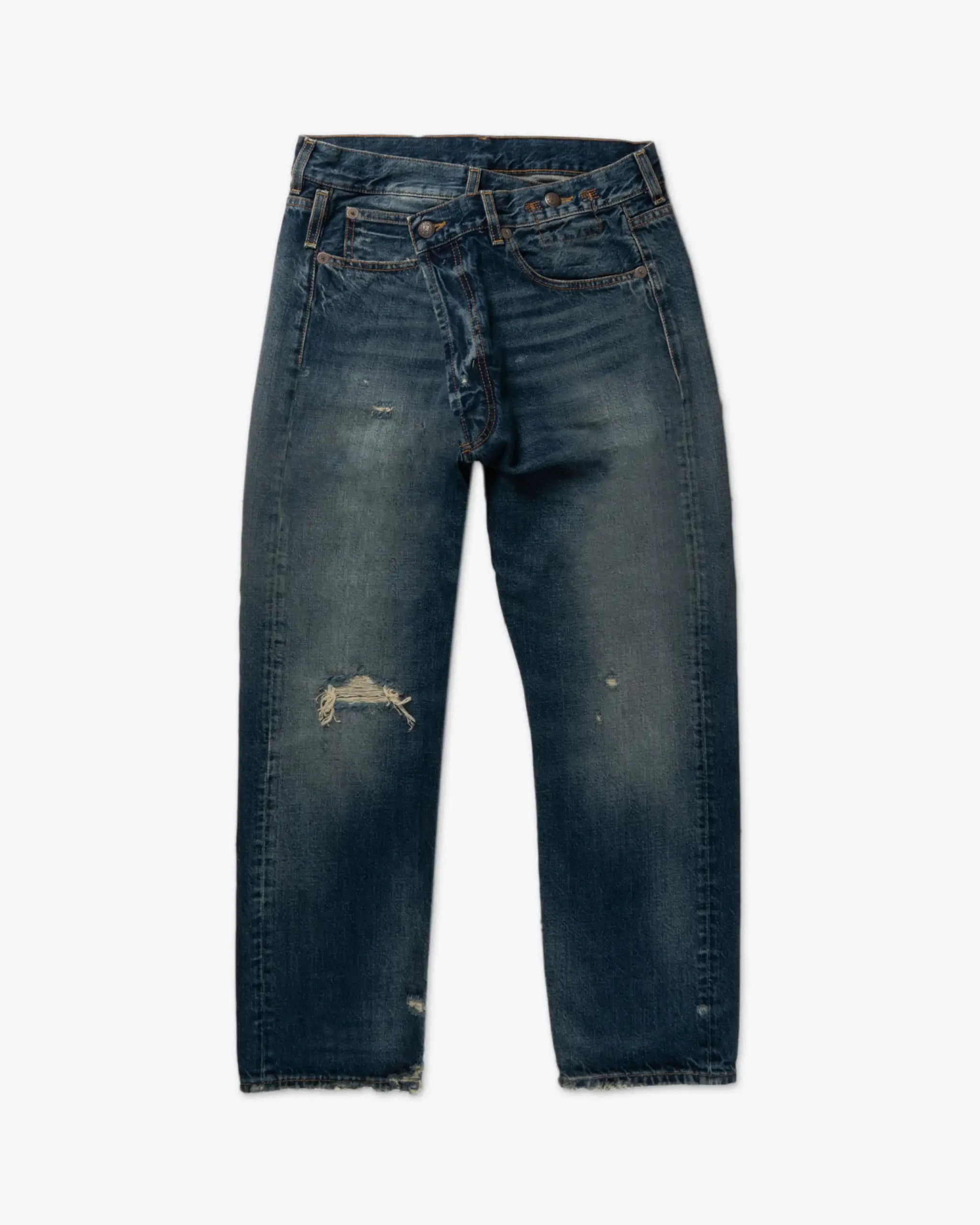 Distressed Cross Over Jeans von R13 New York