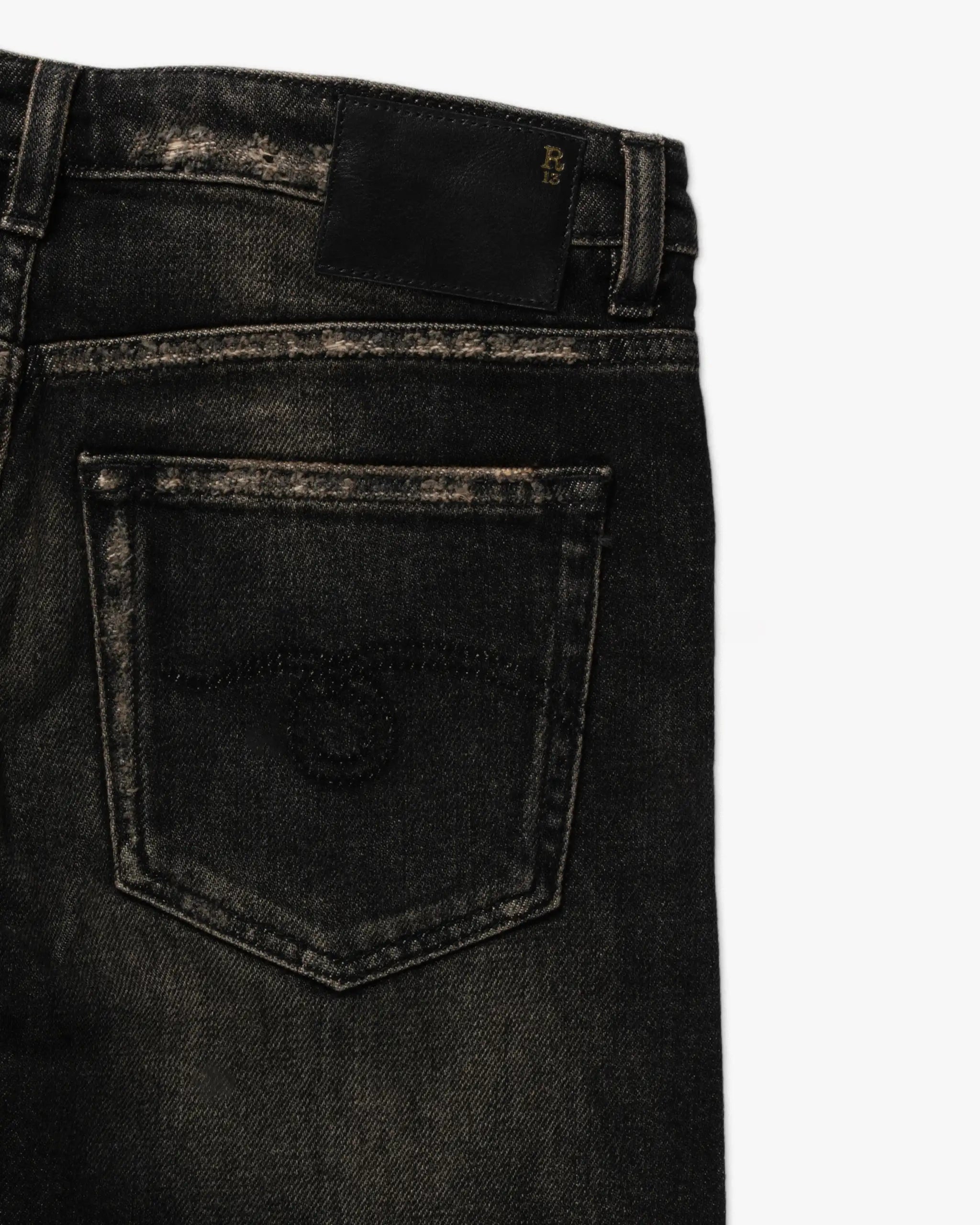 Boy Straight Cropped Denim Jeans von R13 New York