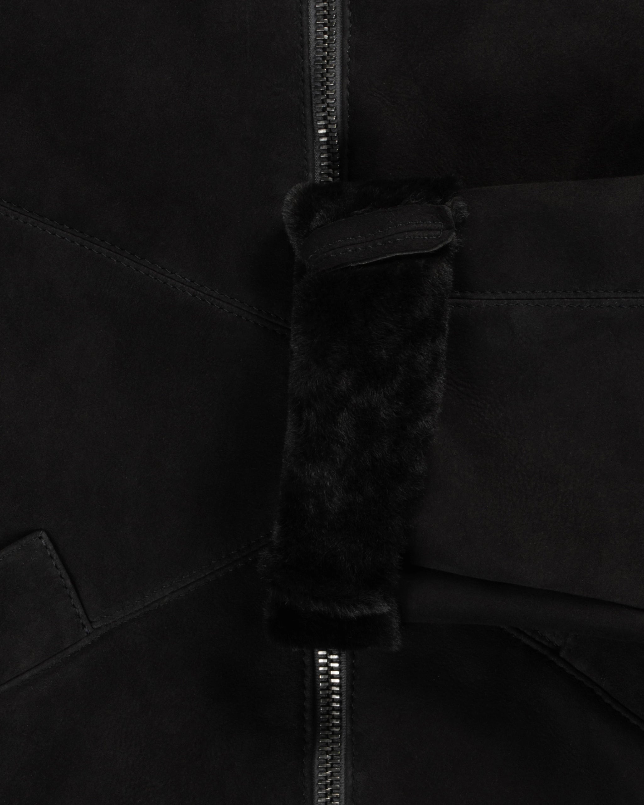 Merinillo Wildleder Shearling Mantel mit Kapuze von Giorgio Brato