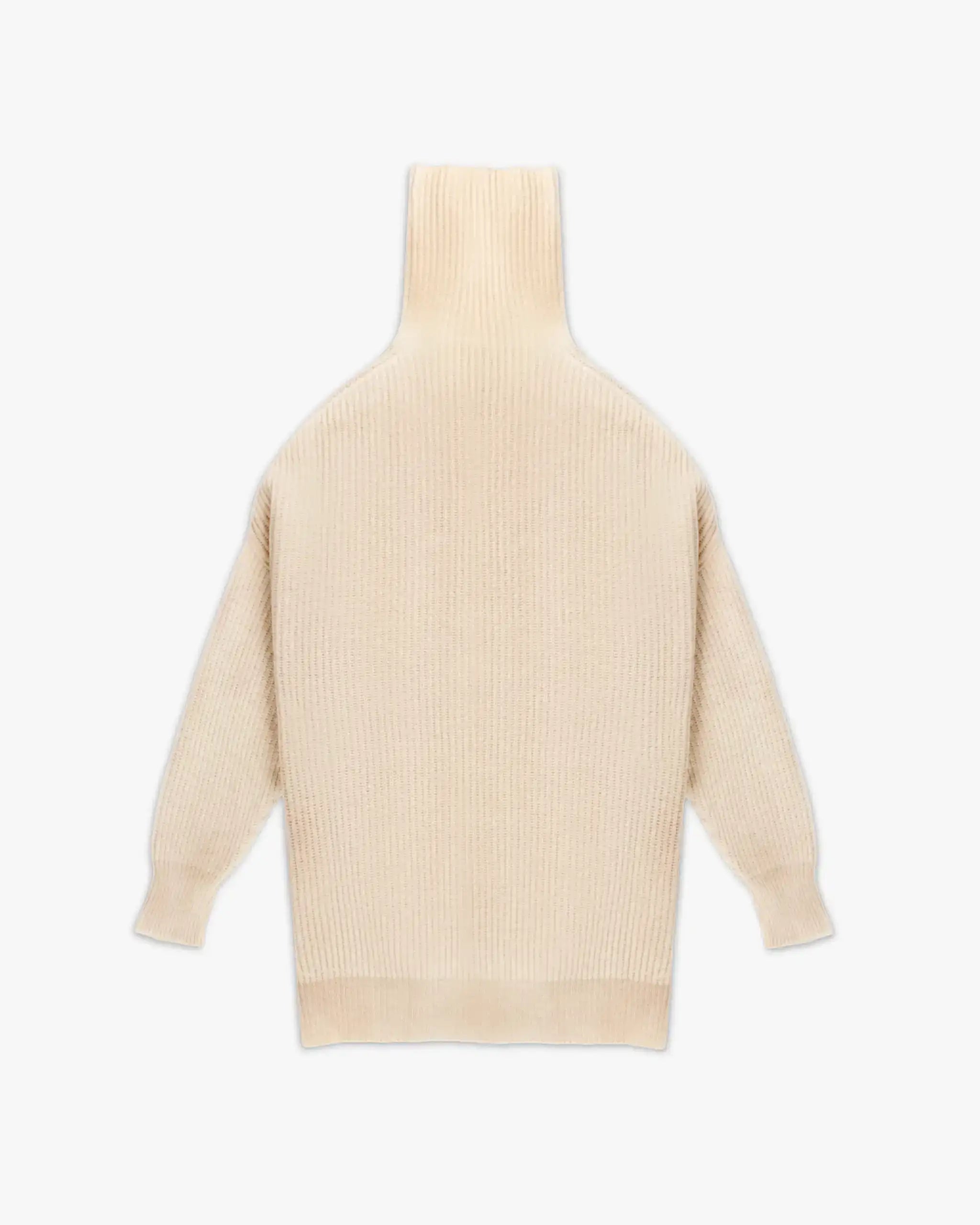 Besprühter Oversized Rollkragenpullover in Rippstrick von Avant Toi