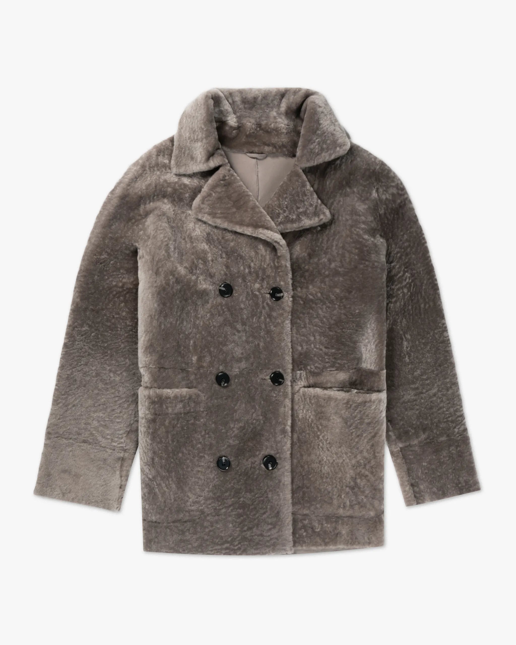 Ultraleichter Shearling-Caban von Nove