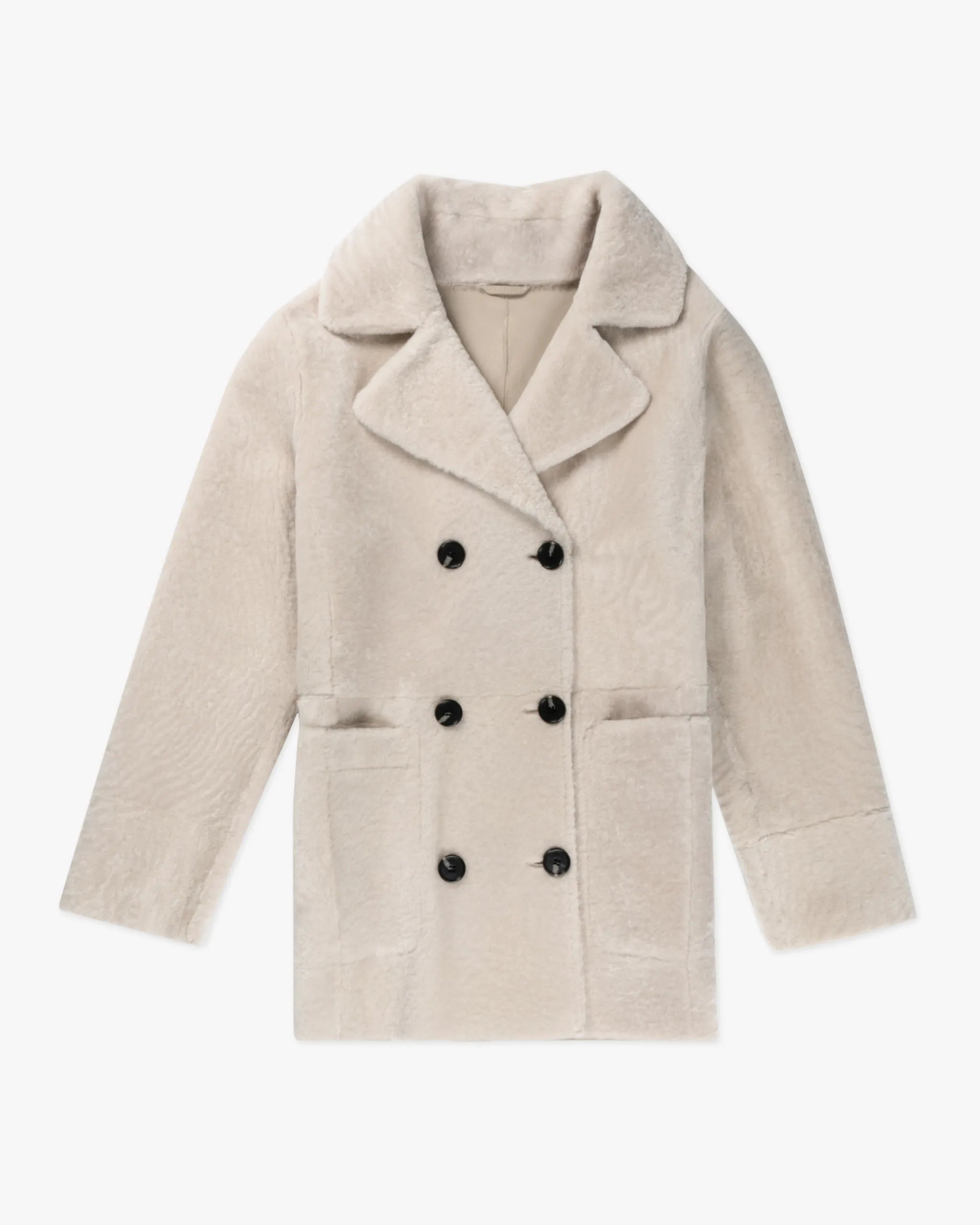 Ultraleichter Shearling-Caban von Nove