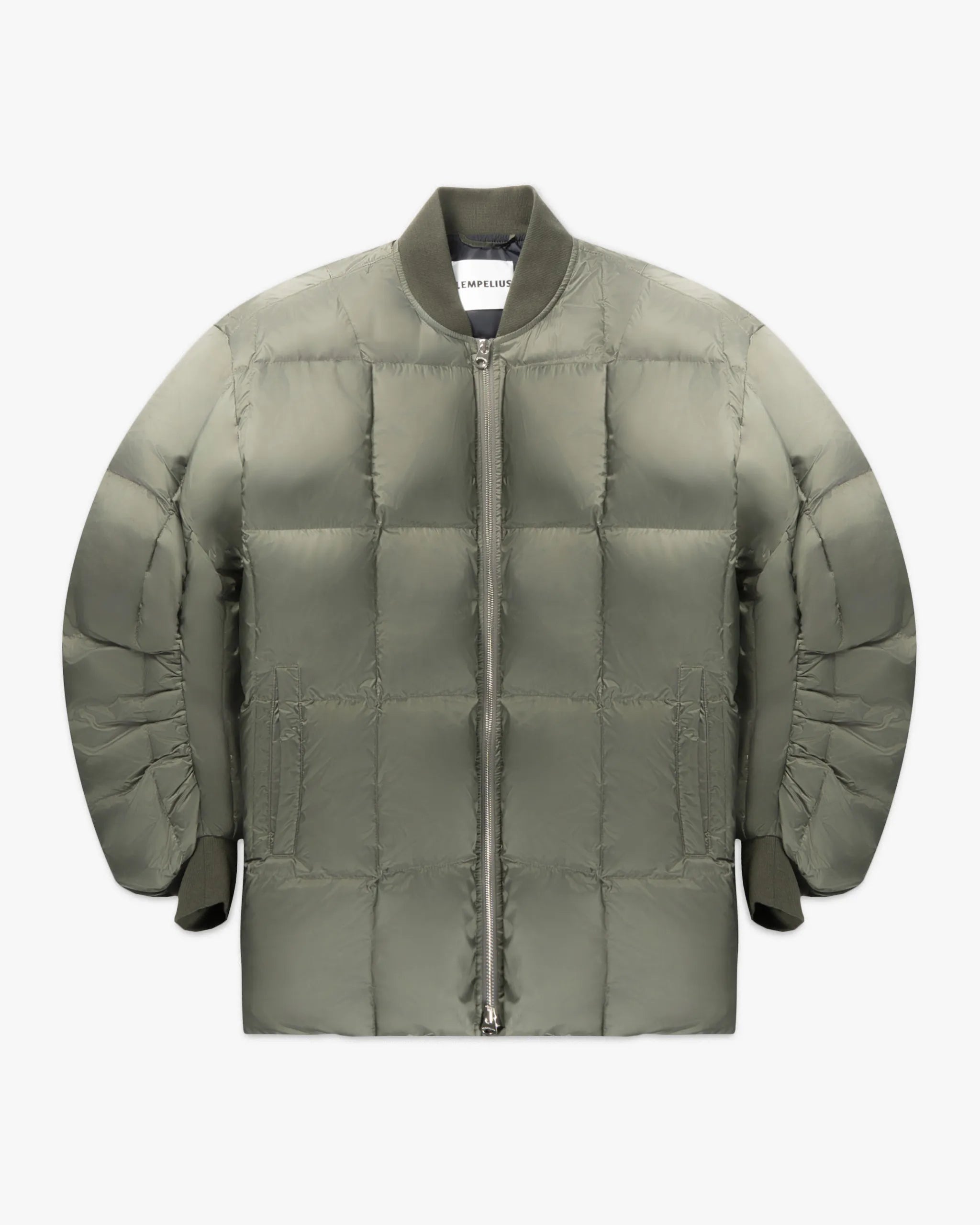 Sacai Style Italy Seidig Nylon Daunenjacke von Lempelius