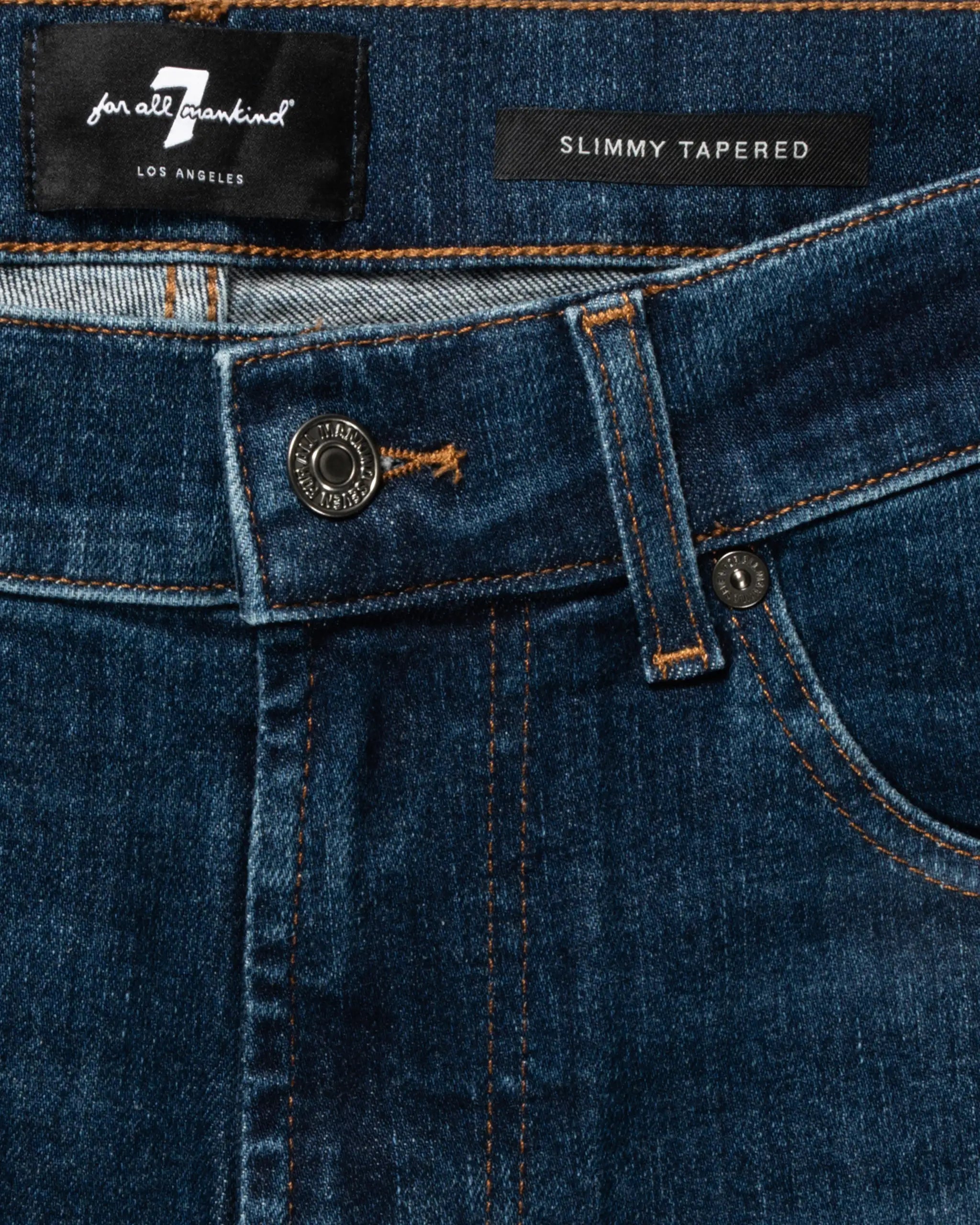 Slimmy Tapered Denim Jeans von 7 For All Mankind