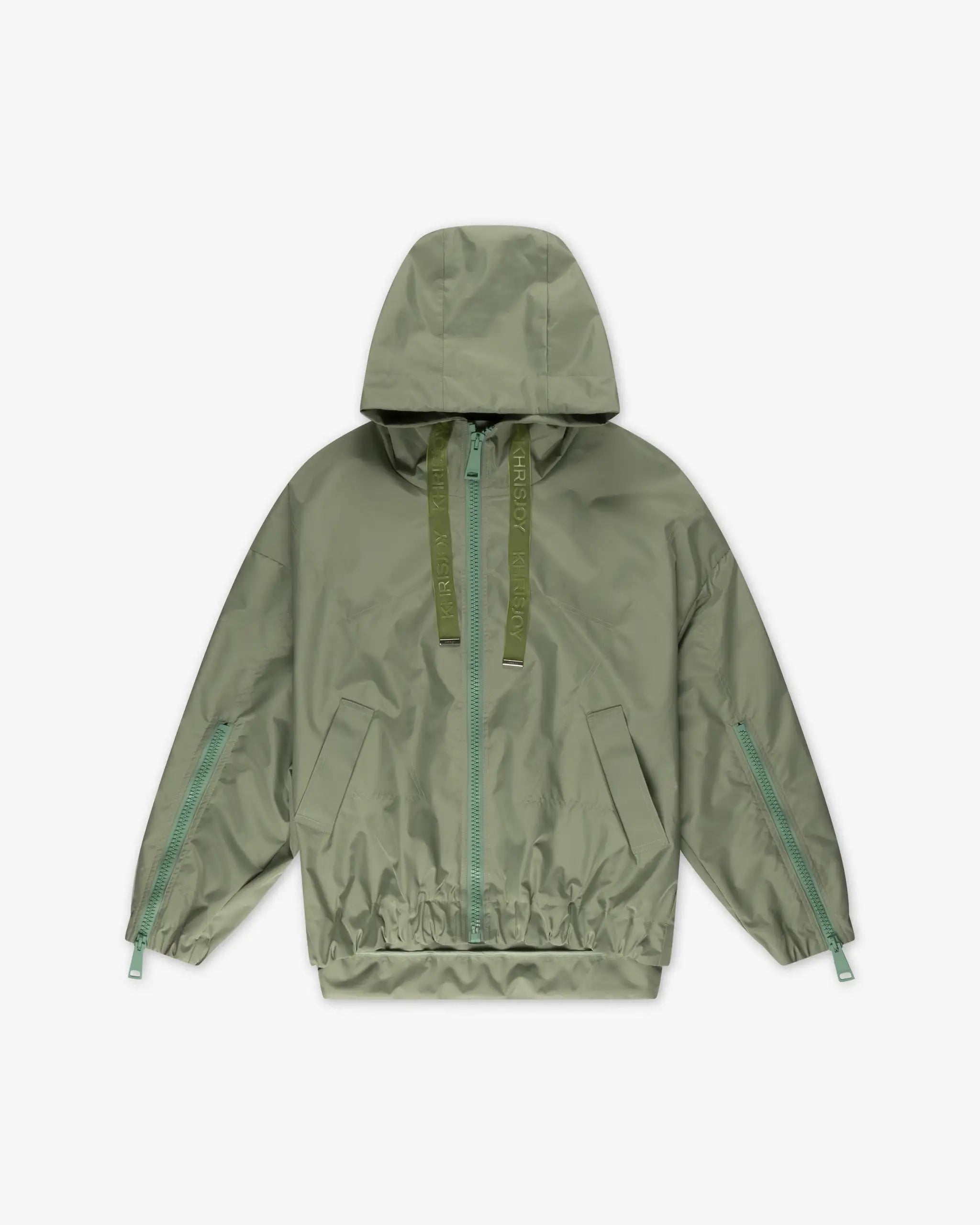 Laurel green windbreaker by Khrisjoy