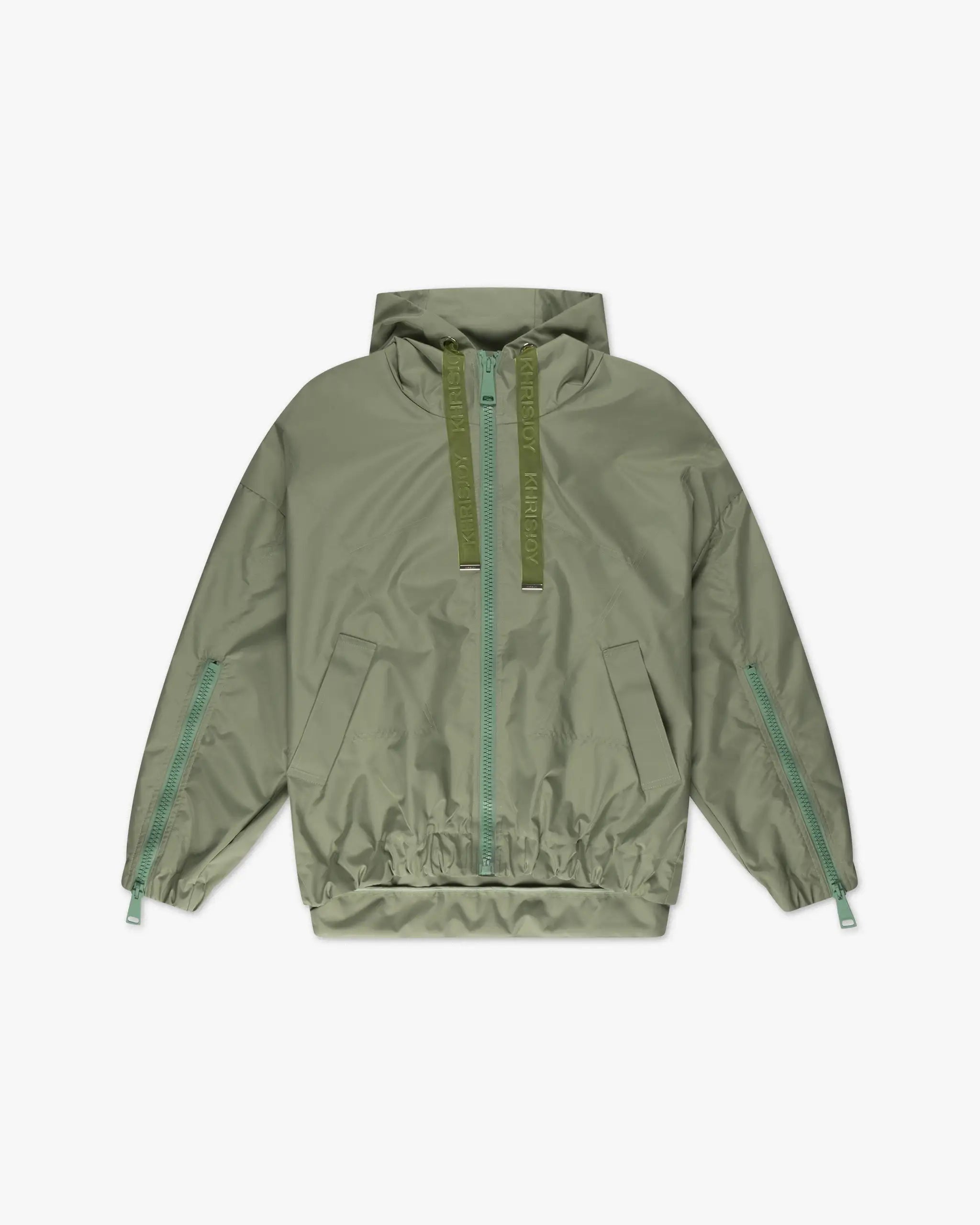 Laurel green windbreaker by Khrisjoy