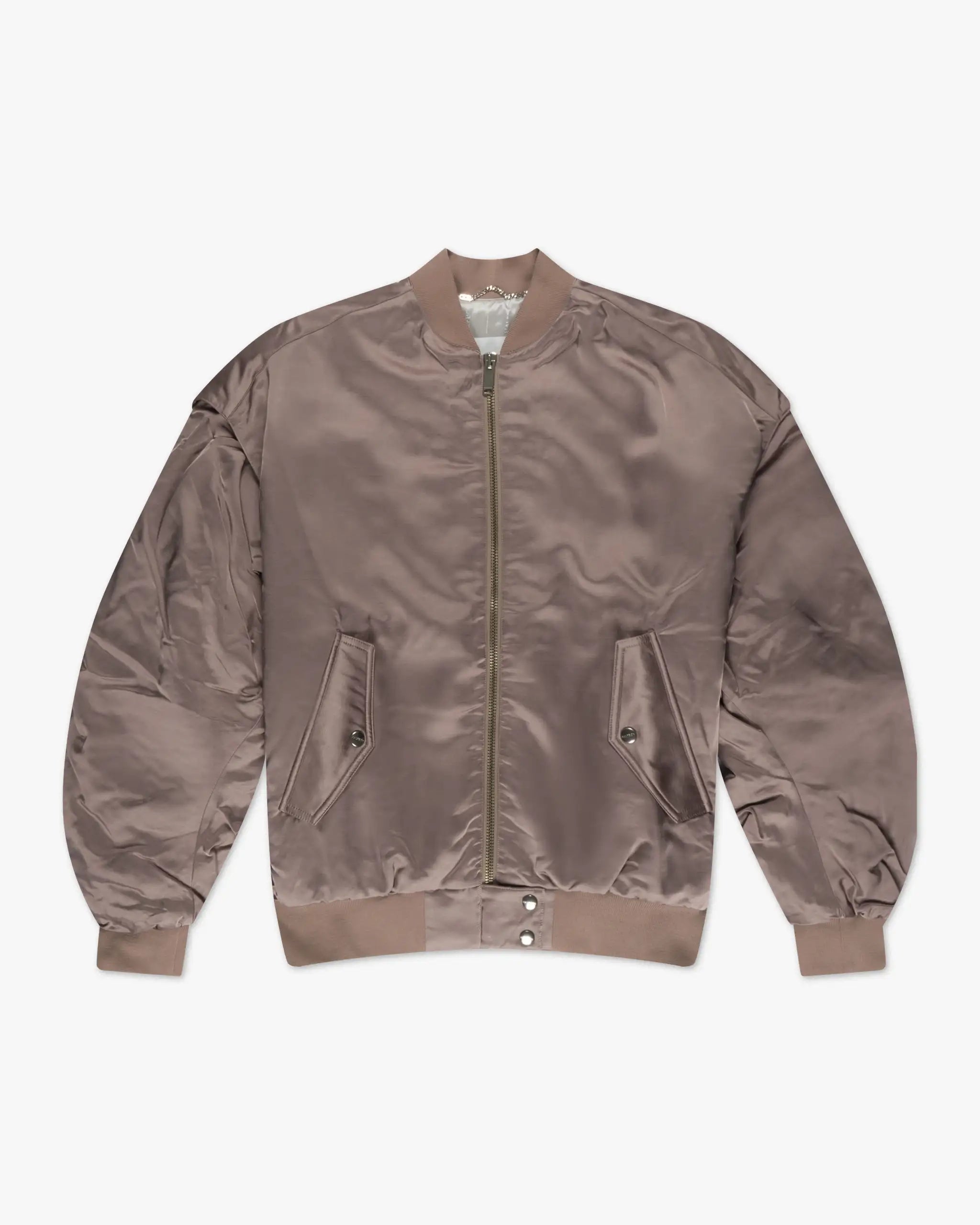 Blass Mauve Cropped Viskose Bomber von Halfboy