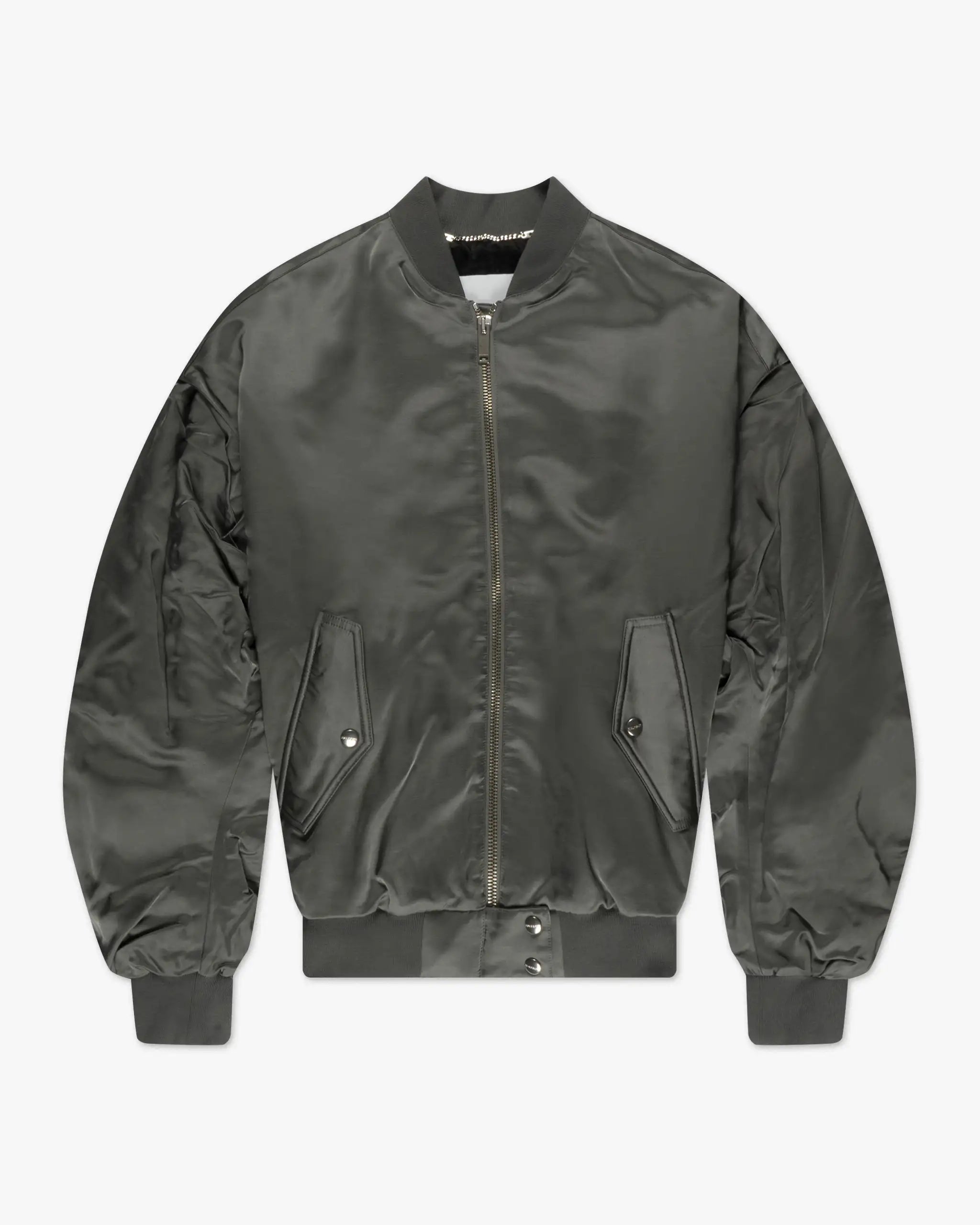 Turbulenz Grüner Cropped Viskose Bomber von Halfboy