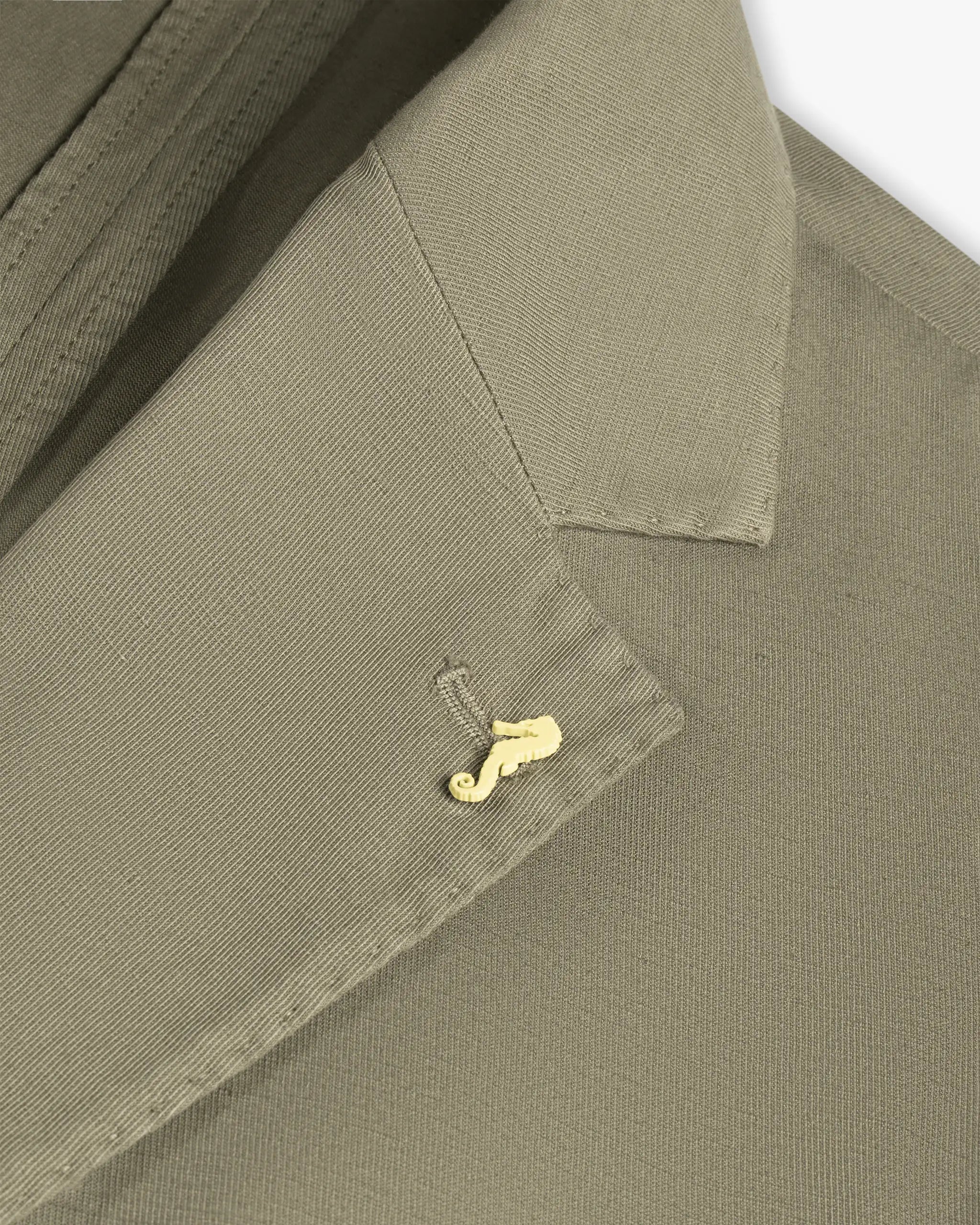 Militärgrüner Einreihiger Zweiknopf Blazer von Guraninucci