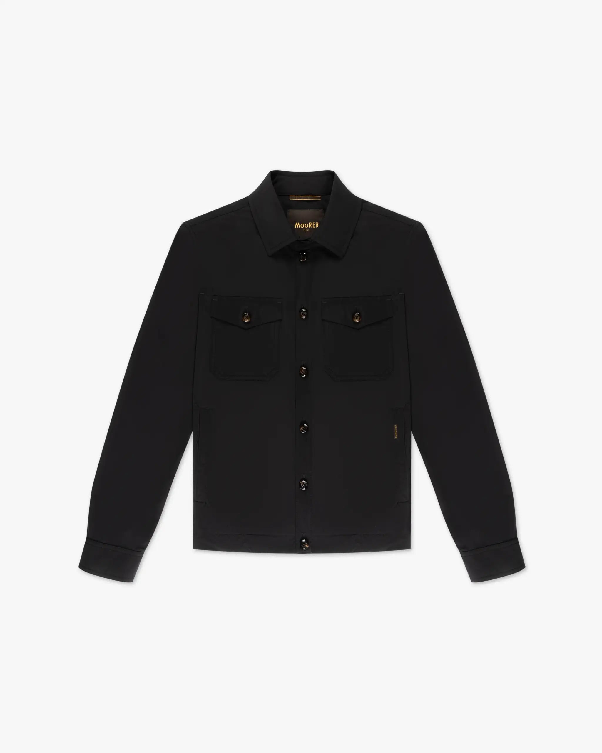 Dark blue high-quality nylon shirt from Moorer 