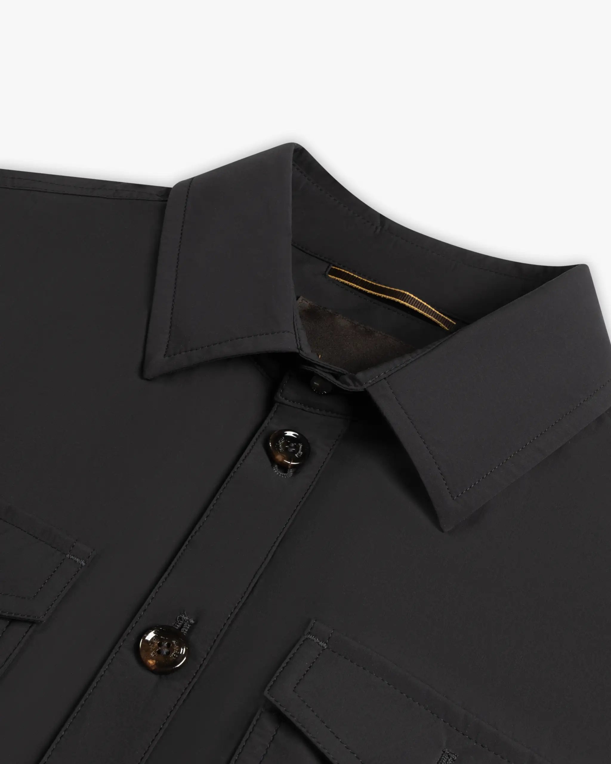 Dark blue high-quality nylon shirt from Moorer 