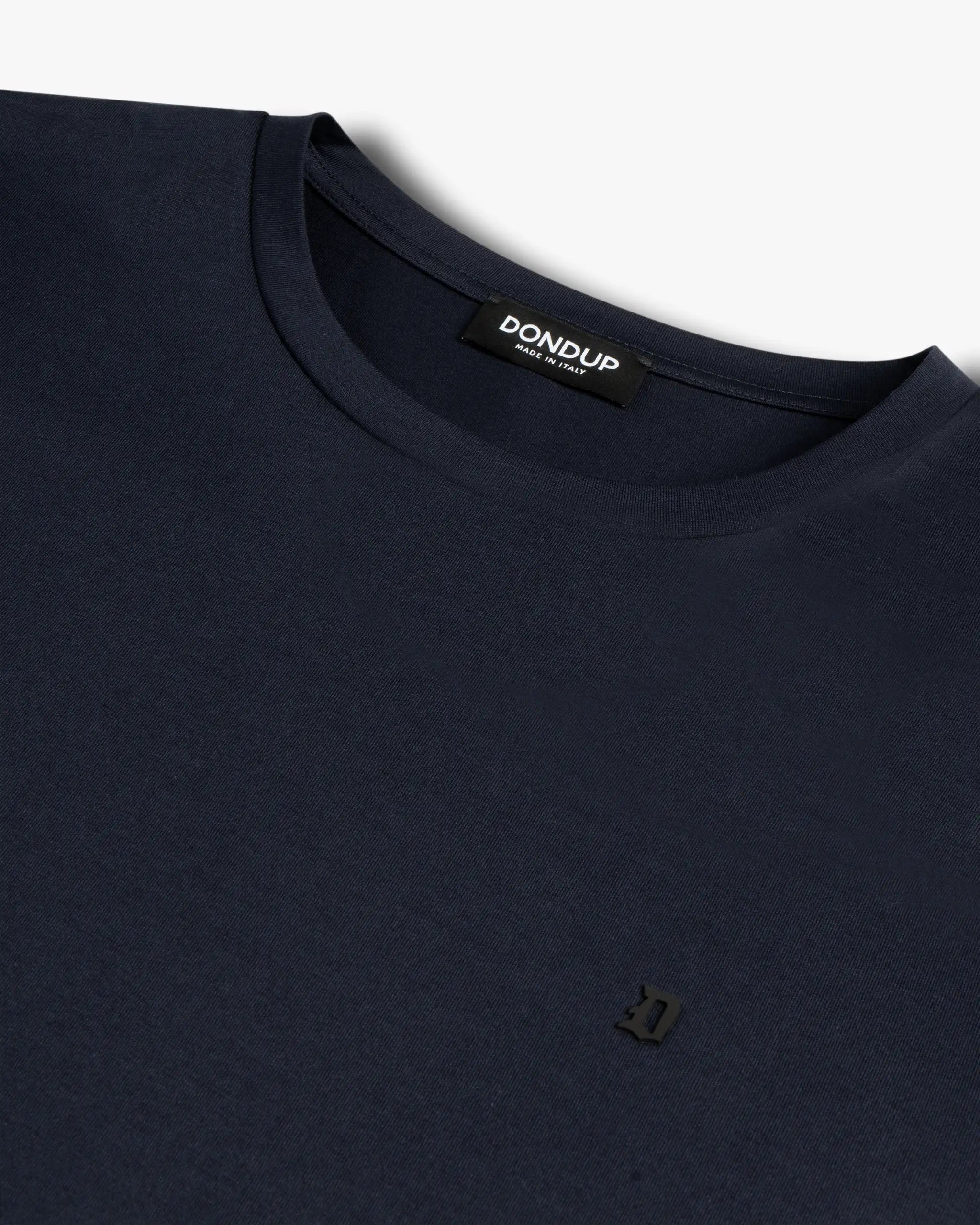 Marineblaues T Shirt mit Logo von Dondup