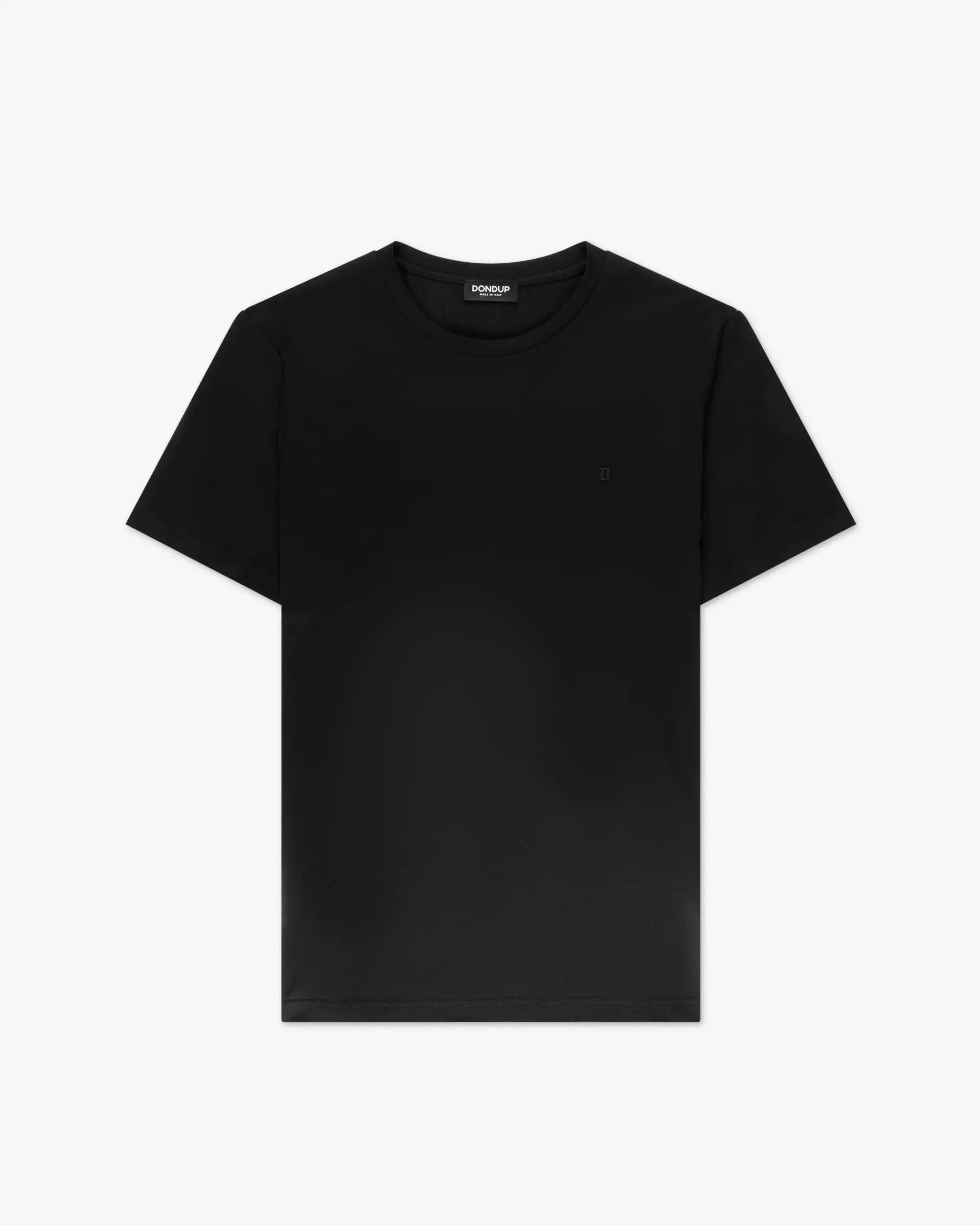 Schwarzes T Shirt mit Logo von Dondup