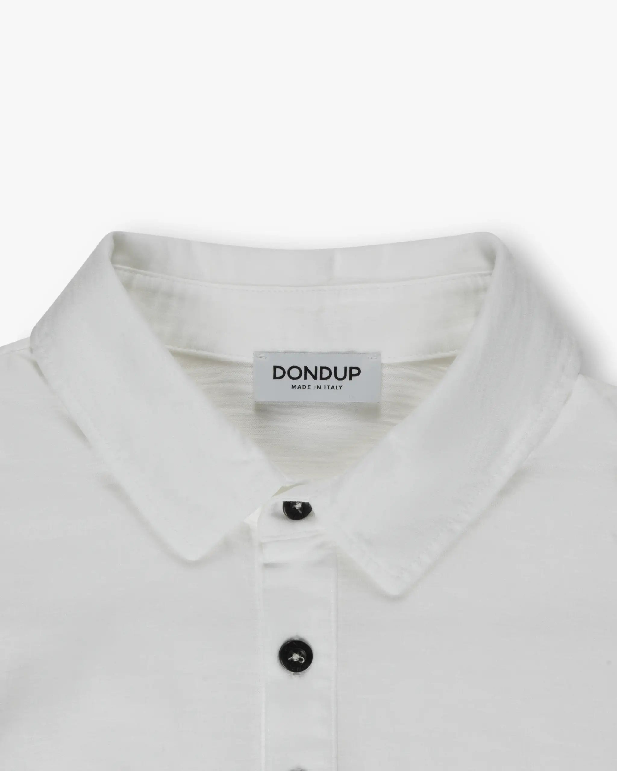 Weißes Flame Cotton Polo Shirt von Dondup