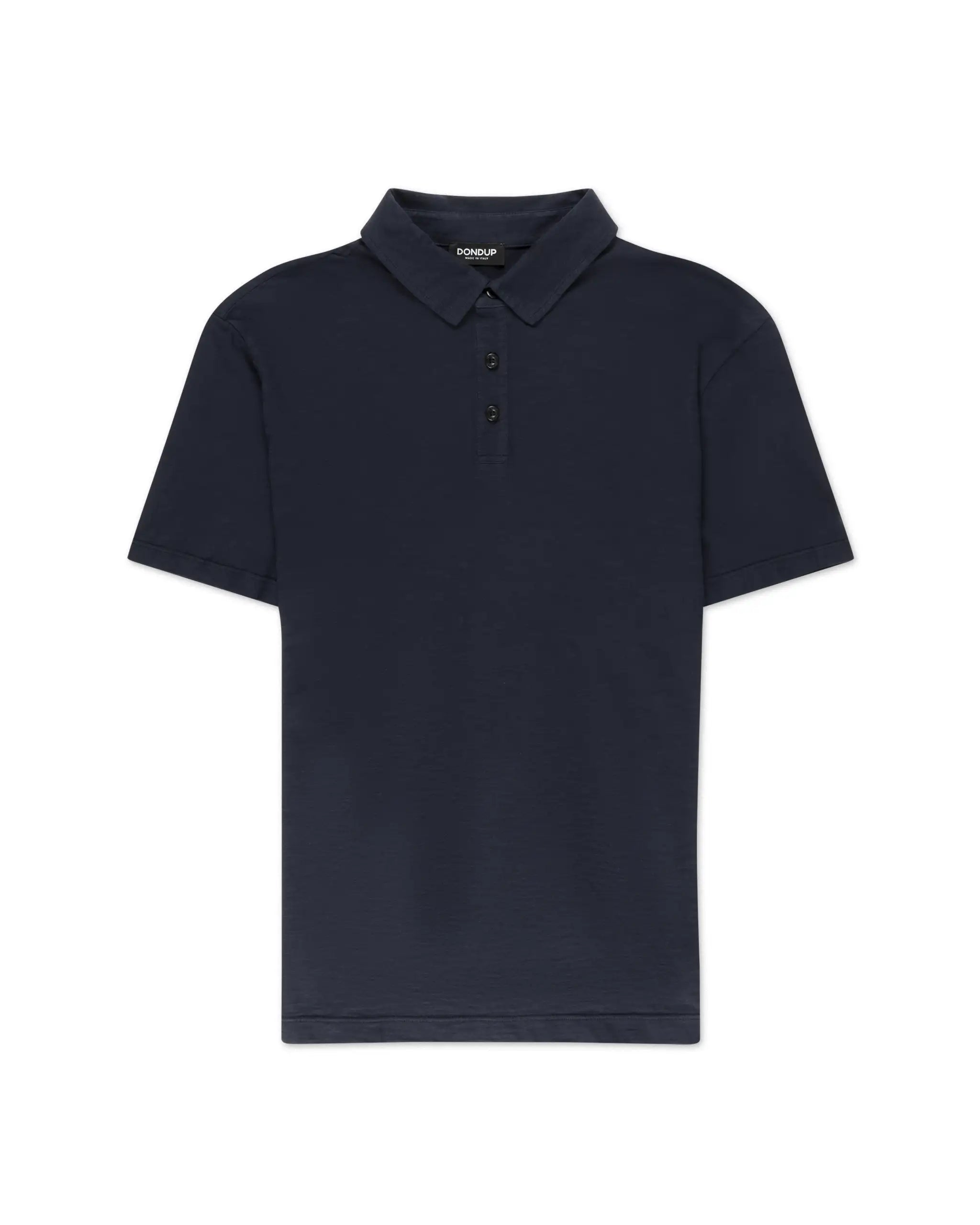 Marineblaues Flame Cotton Polo Shirt von Dondup