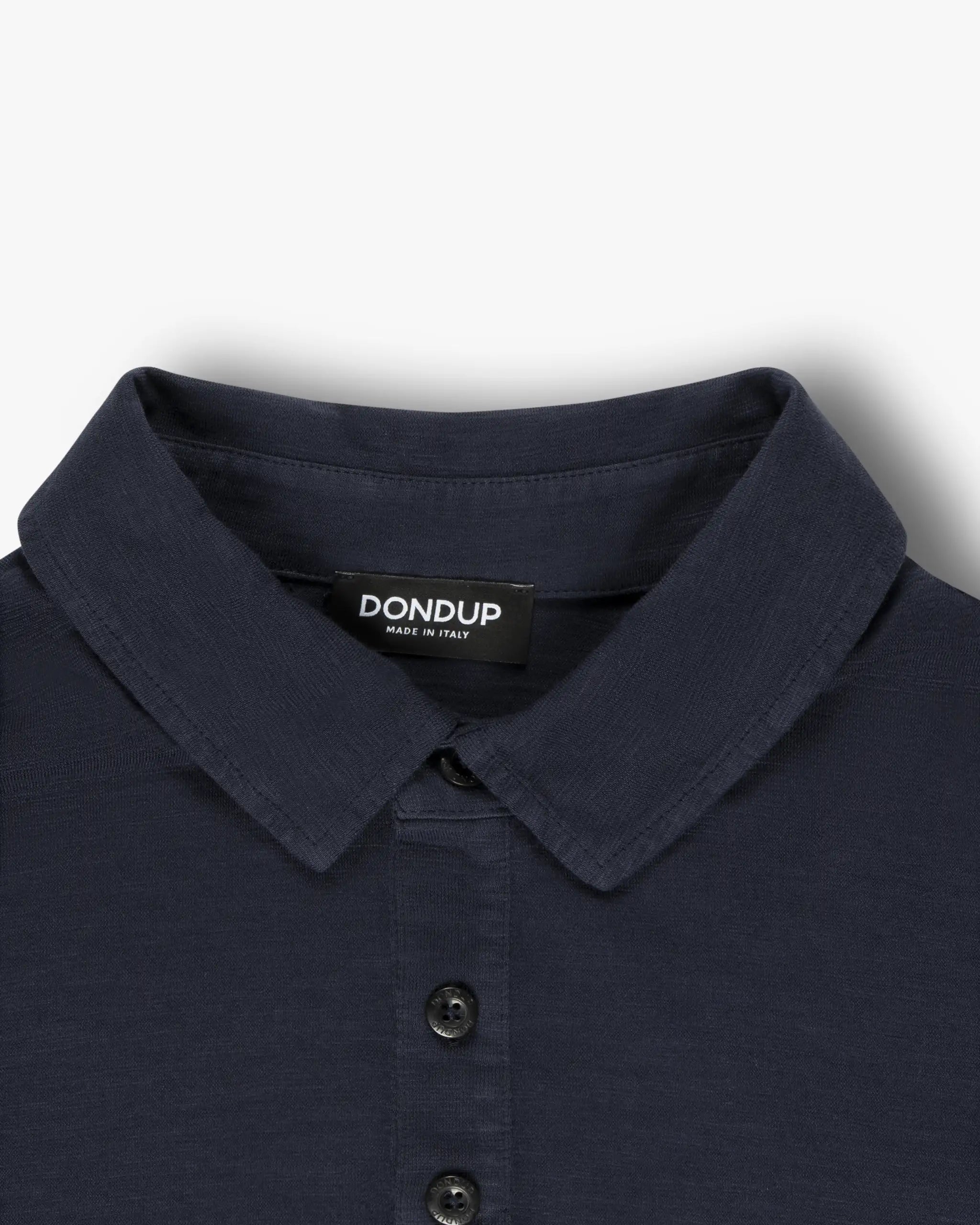 Marineblaues Flame Cotton Polo Shirt von Dondup