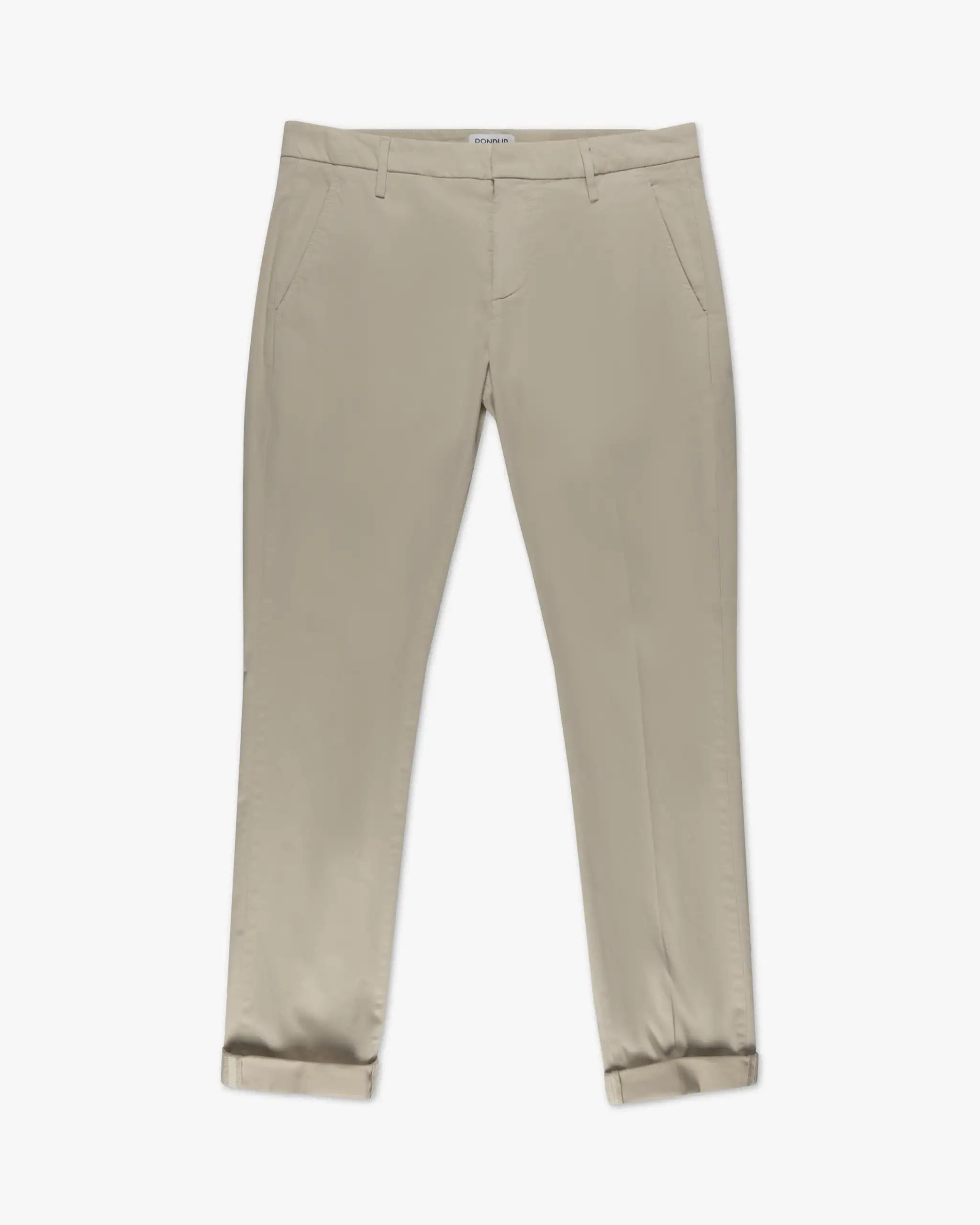 Hellsandfarbene Gaubert Satin Raso Stretch Chino von Dondup