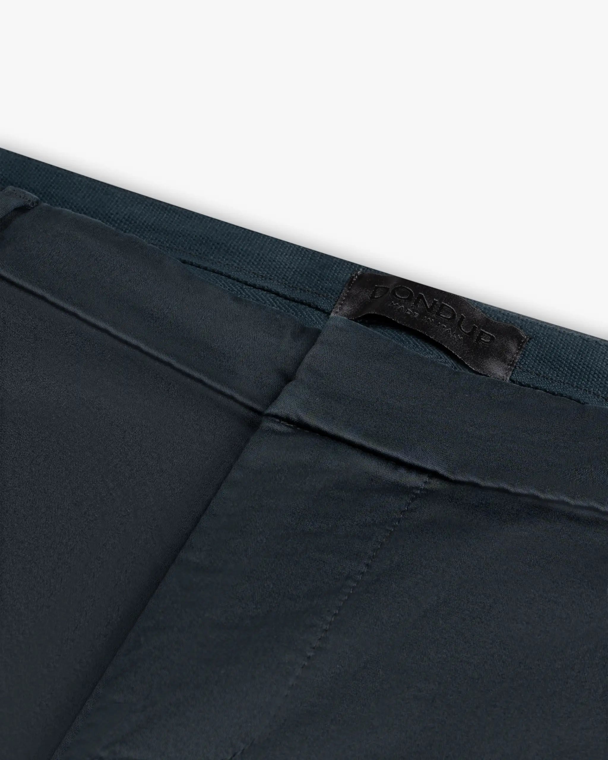 Dunkelblaue Gaubert Satin Raso Stretch Chino von Dondup