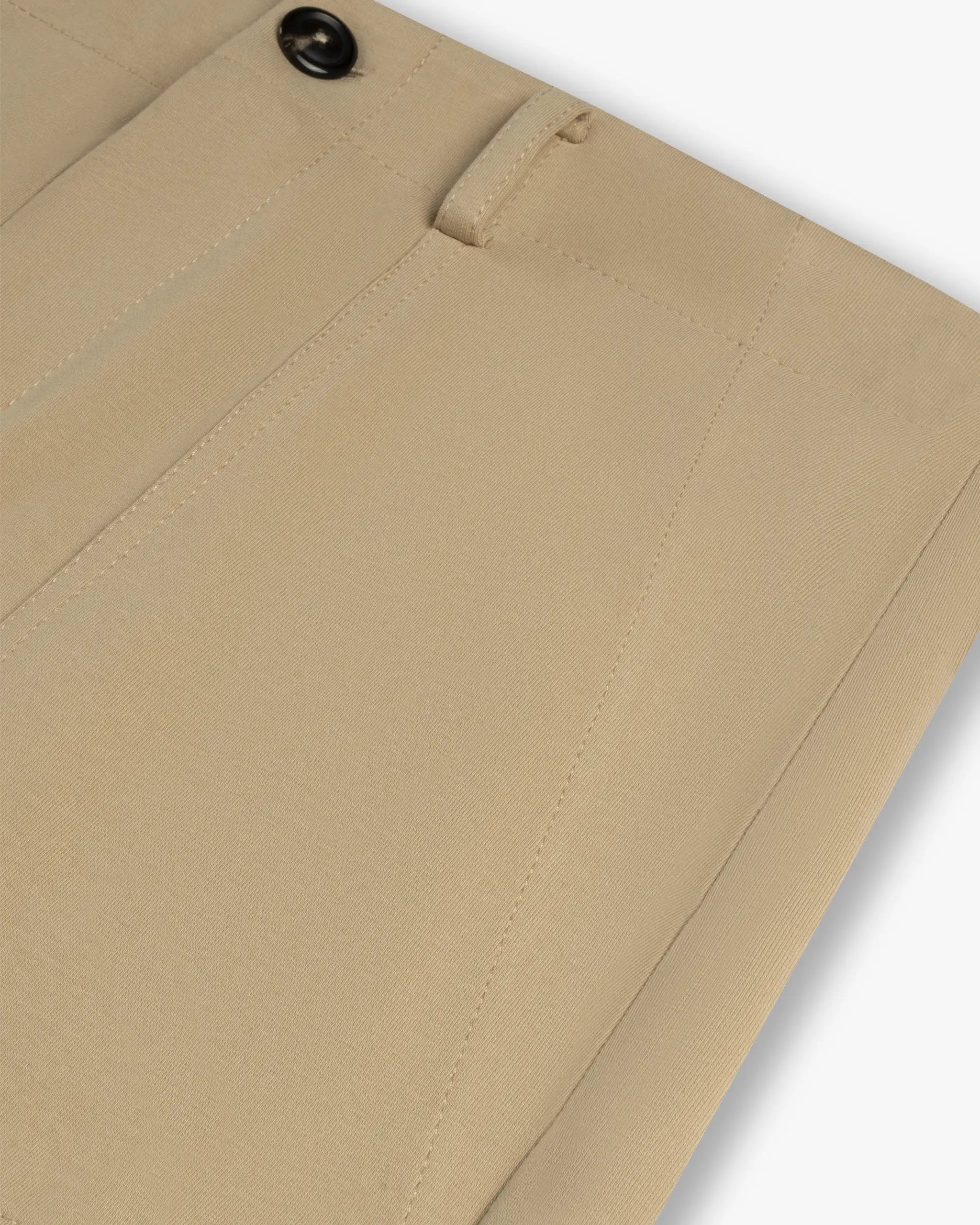 Macadamia-Farbene Fleece-Stretch-Woker-Hose von Circolo