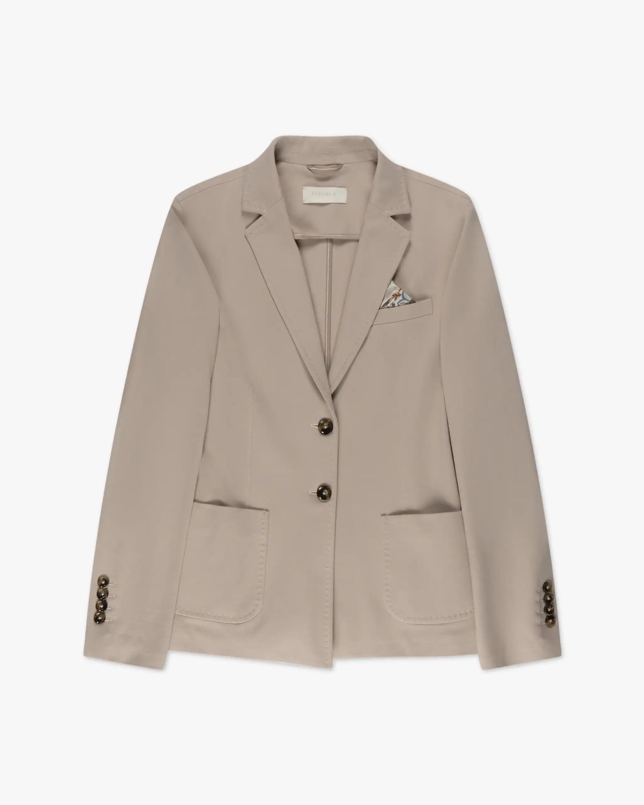 Woodrose-Farbener Pikee-Stretch-Blazer von Circolo