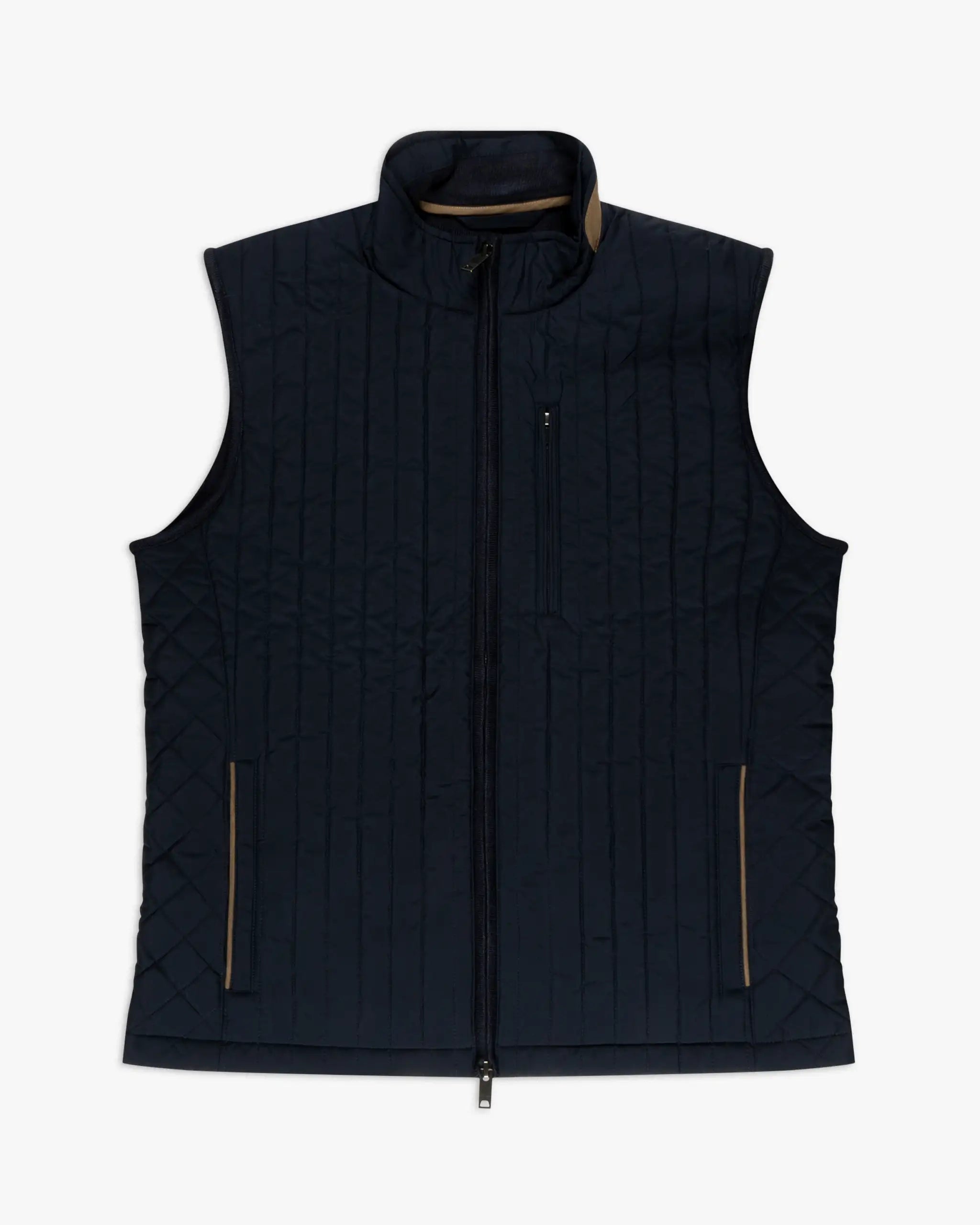 Tintenblaues Channel-Gilet von Hackett London