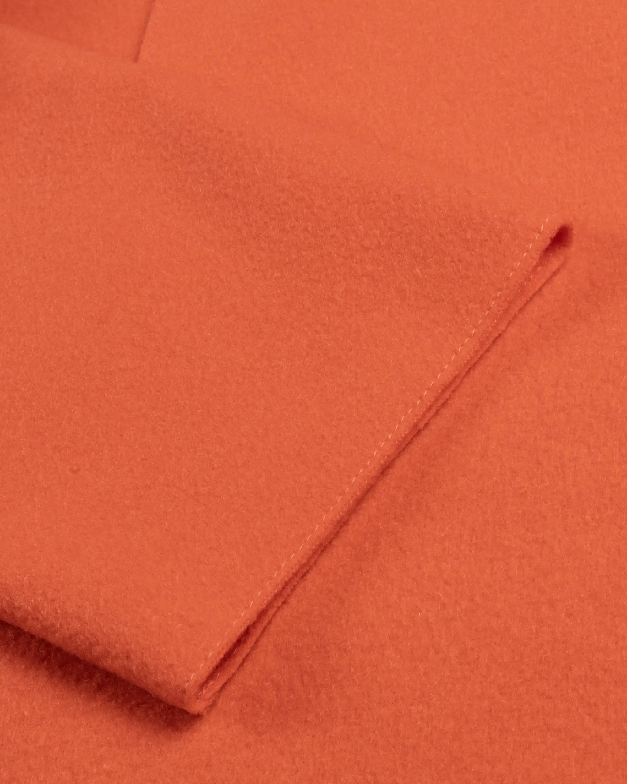 Seestern-orangener 2Ply Felted Cashmere 3/4-Mantel von Lunaria