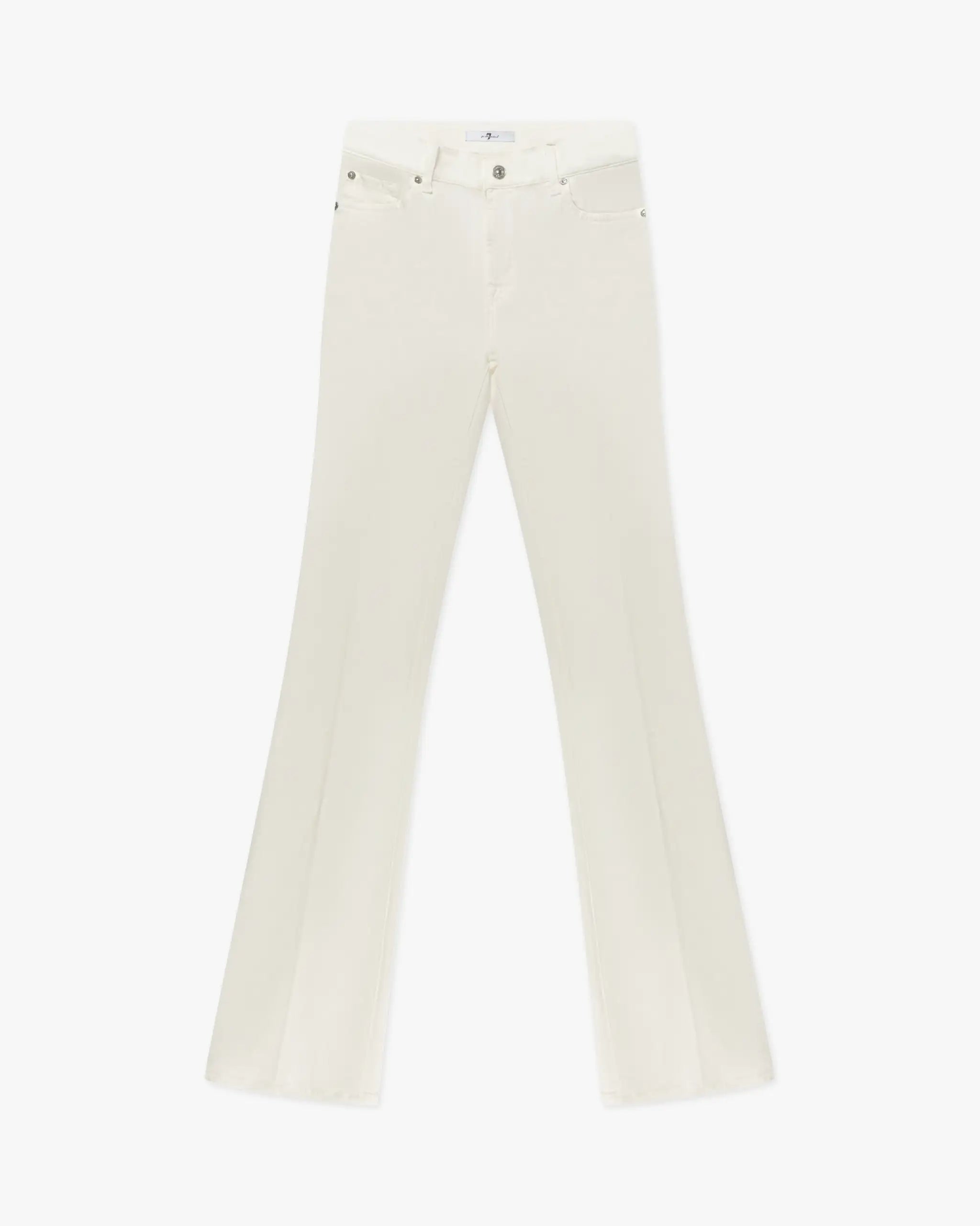 Wolkenweiße Bootcut Hose von 7 for all Mankind