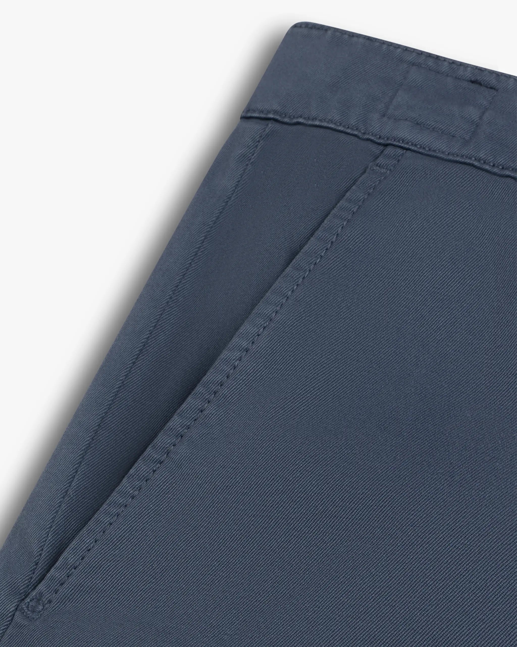 Blaue Baumwoll Stretch Gabardine Chino von Handpicked