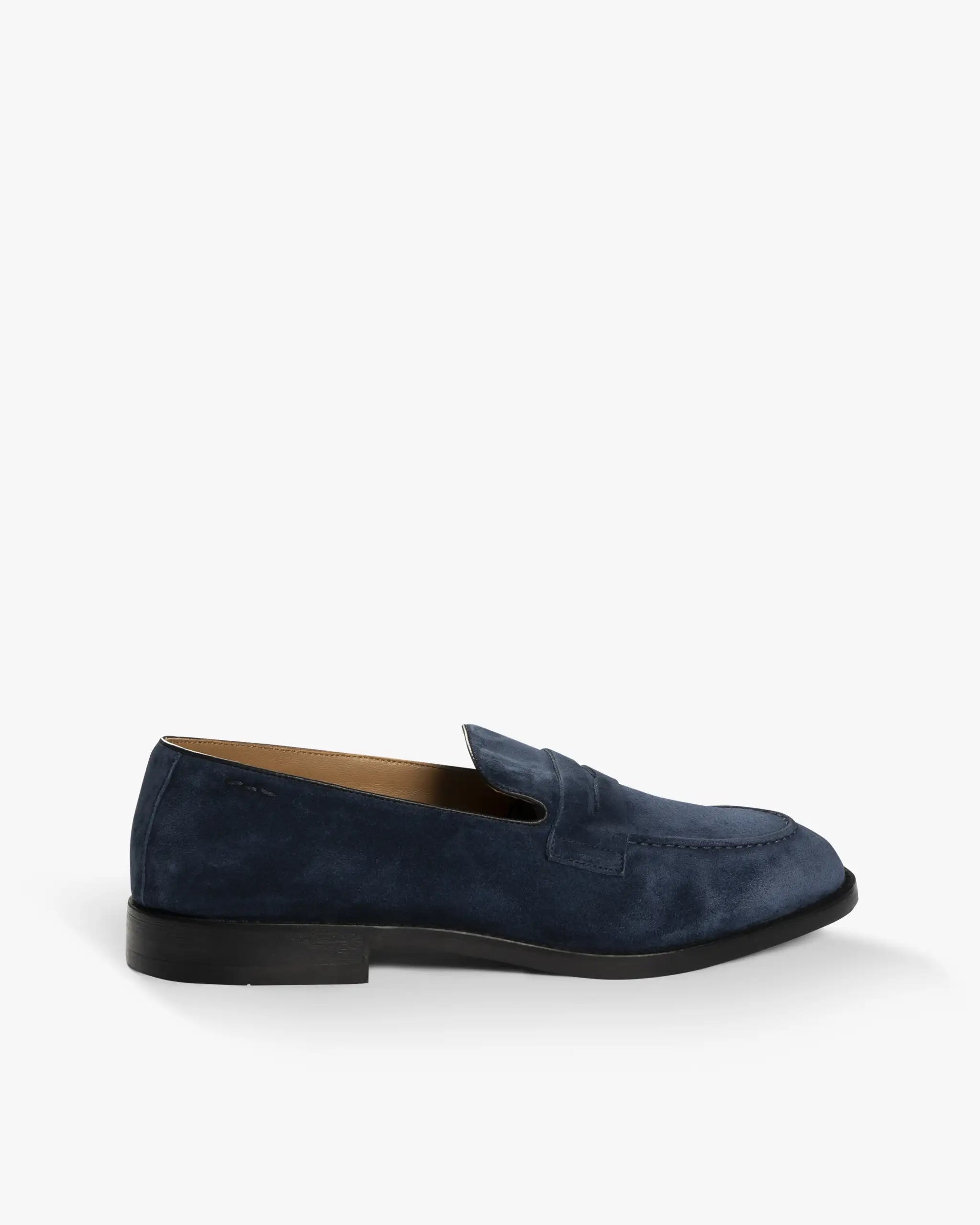 Blauer Weicher Veloursleder Saccetto Slipper von Alexander Hotto