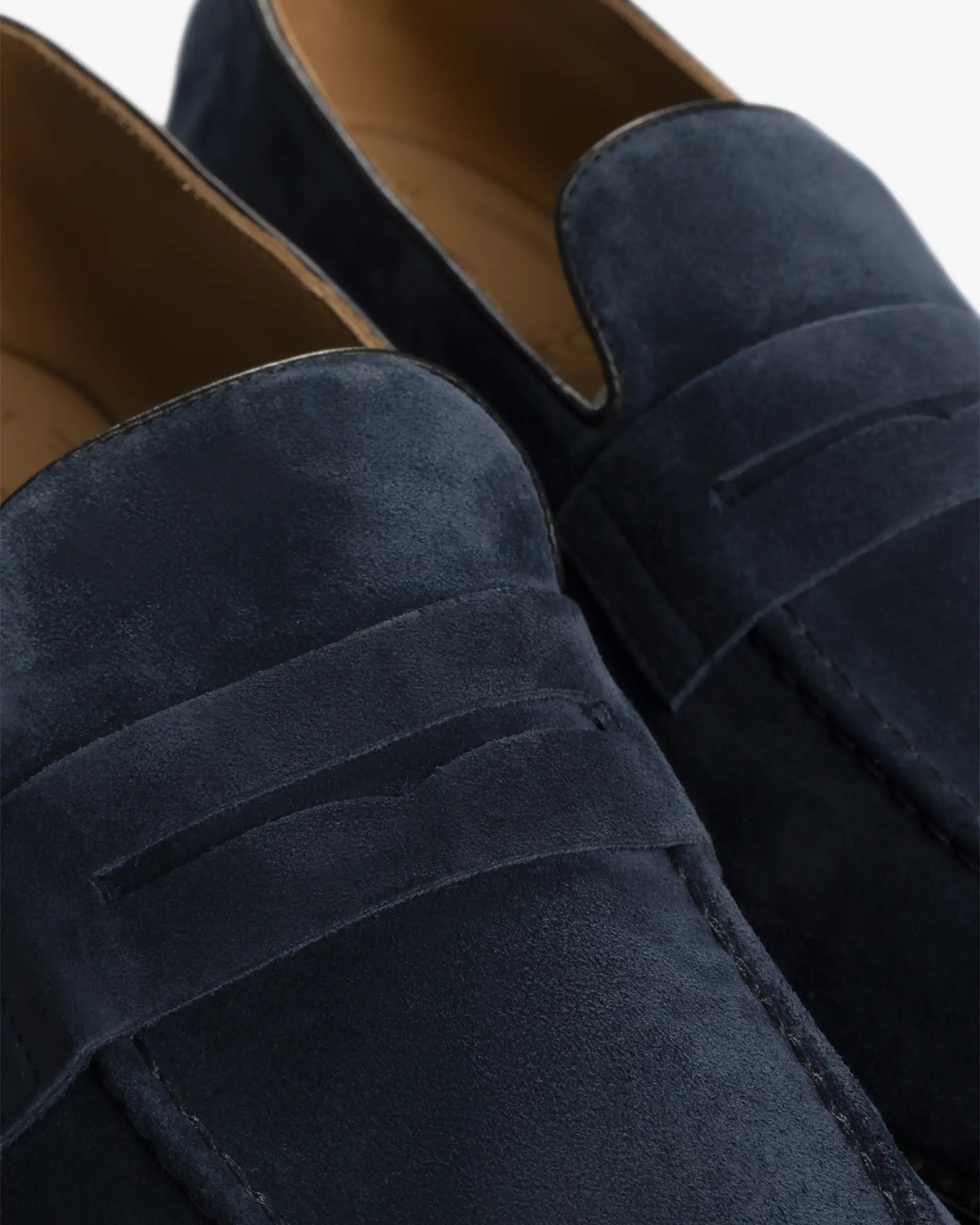 Blauer Weicher Veloursleder Saccetto Slipper von Alexander Hotto