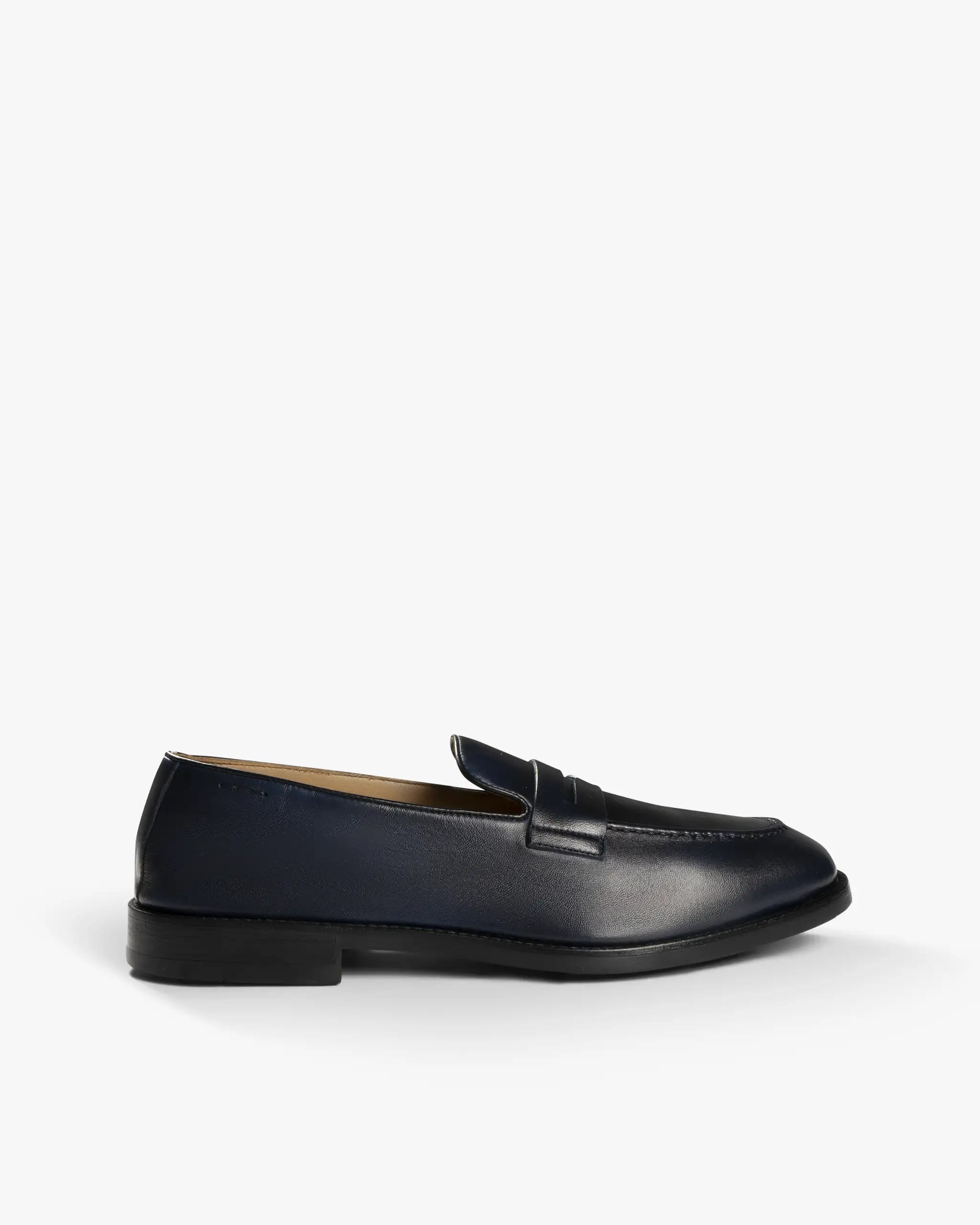 Marineblauer Weicher Nappa Saccetto Slipper von Alexander Hotto