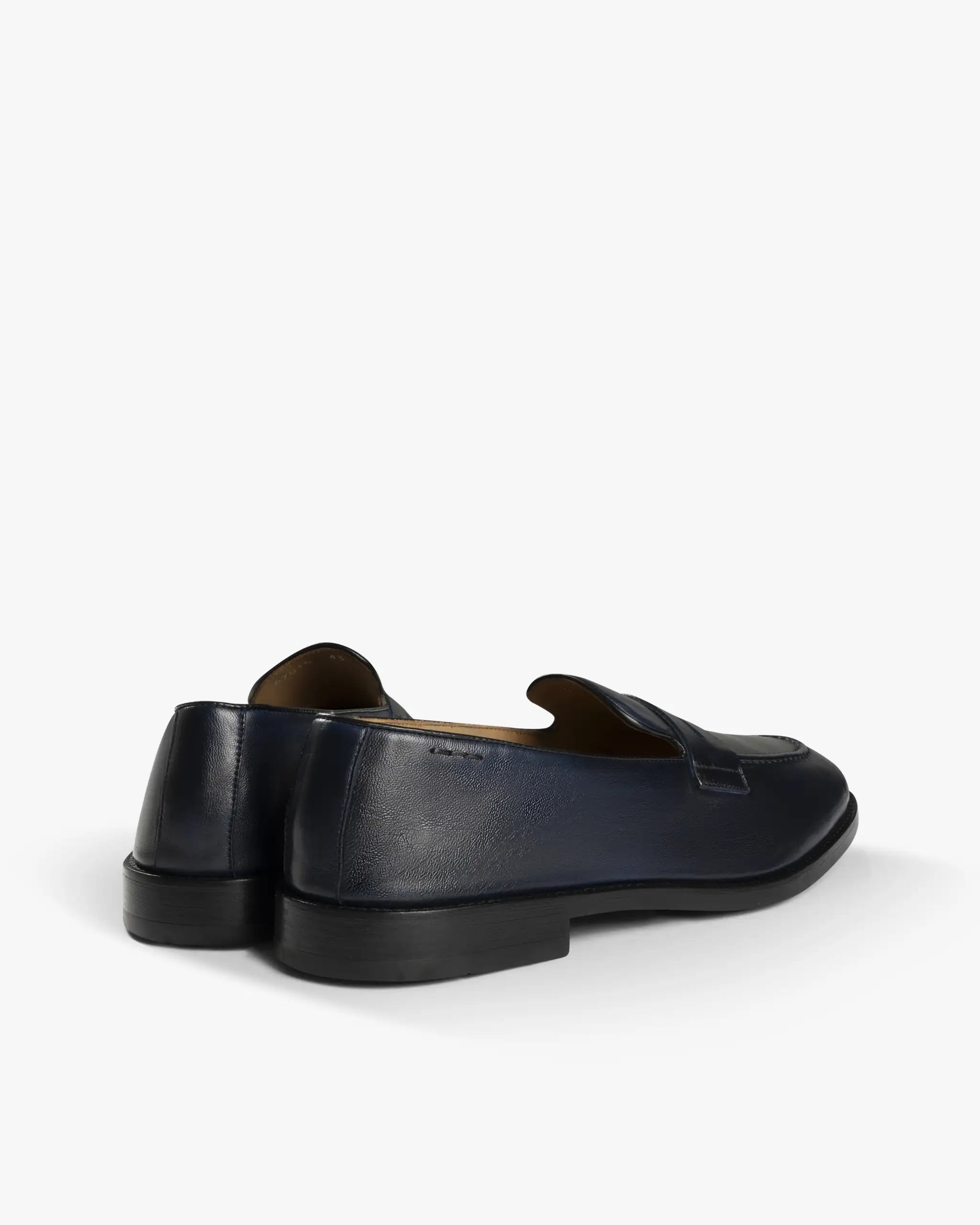 Marineblauer Weicher Nappa Saccetto Slipper von Alexander Hotto