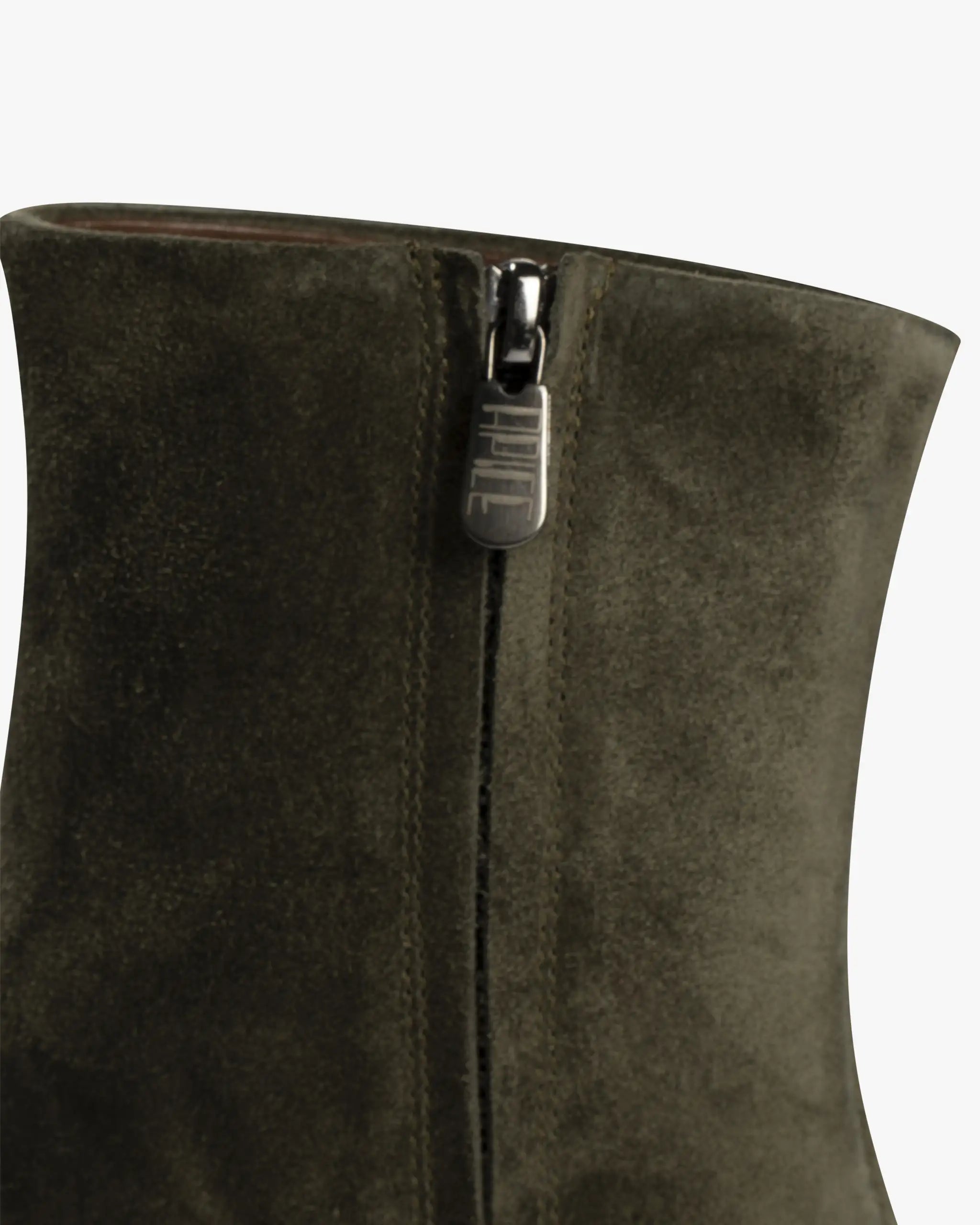 Muschio-Grüner All Over Covered Fashion Veloursleder Stiefel von Apice