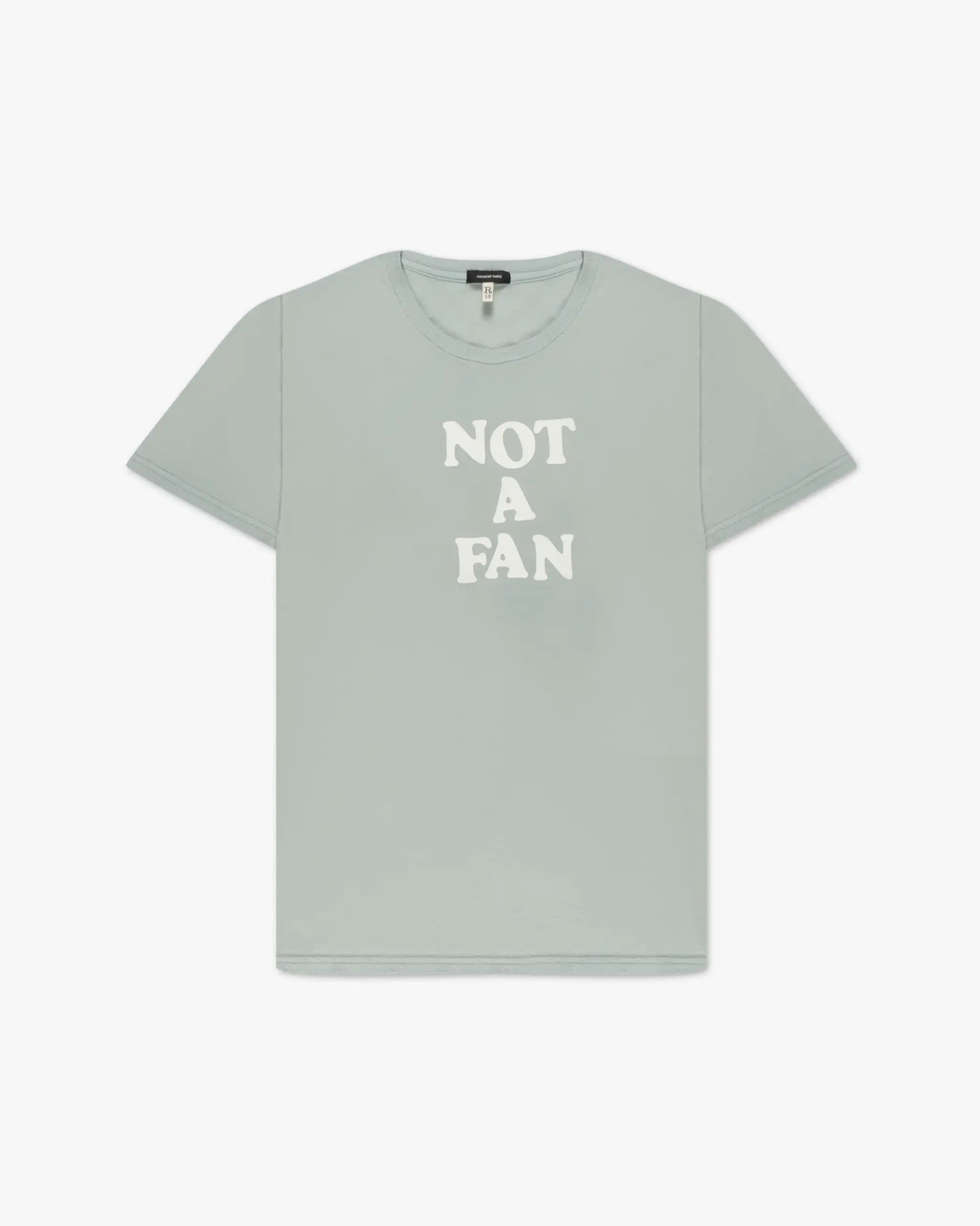 Light blue "Not A Fan Boy" T-shirt from R13 New York 