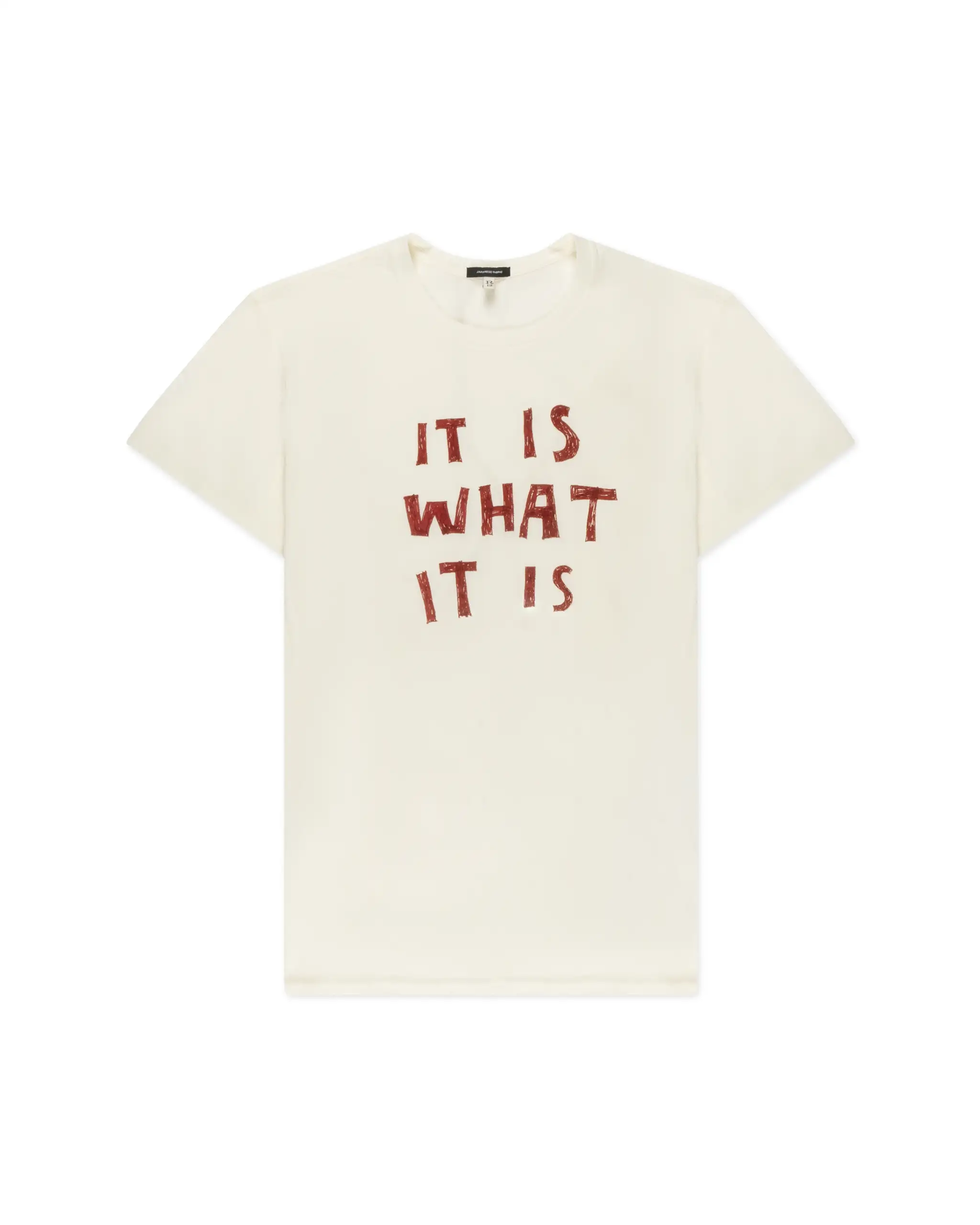 Ecru White "It Is What It Is Boy" T-Shirt from R13 New York