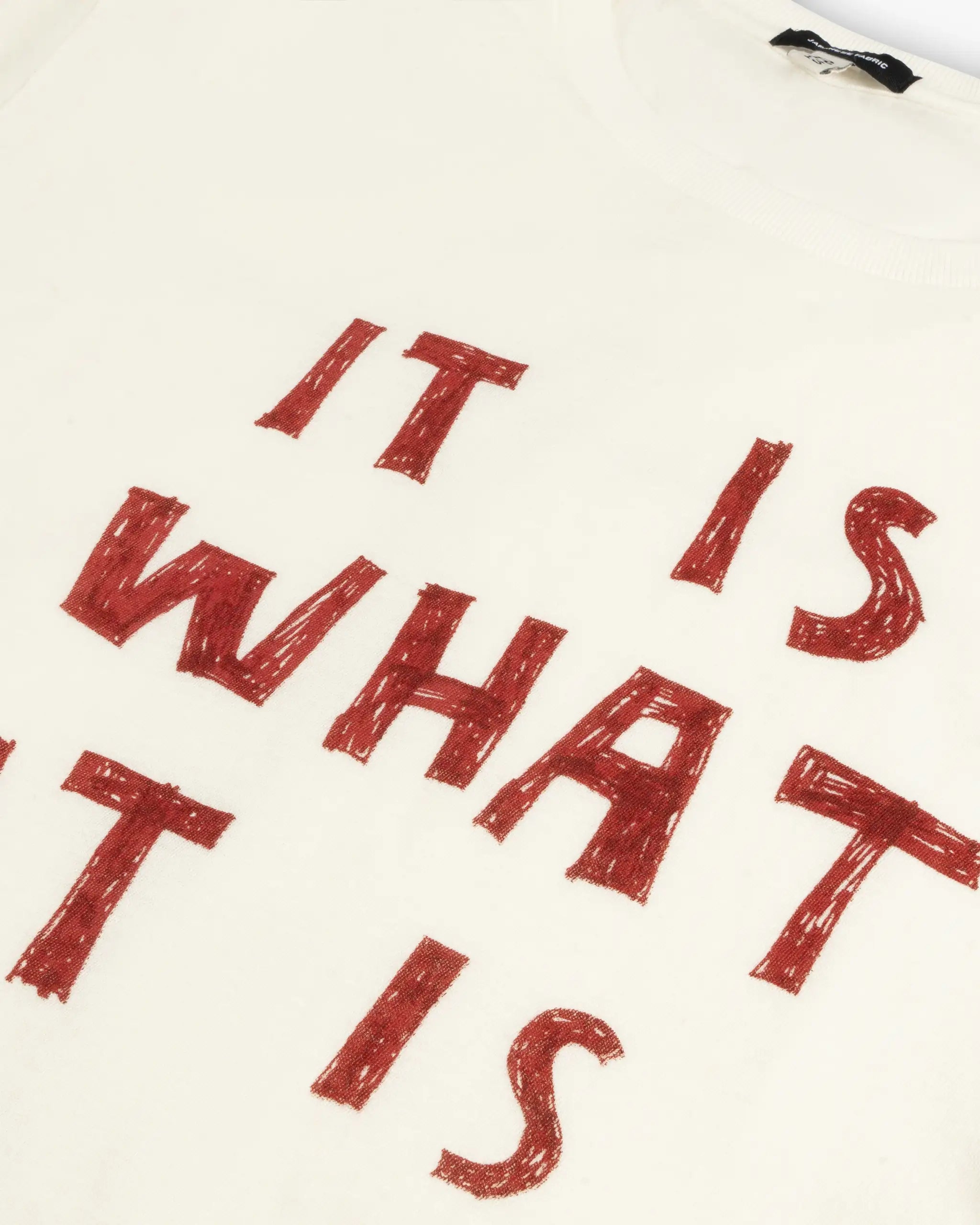 Ecru White "It Is What It Is Boy" T-Shirt from R13 New York