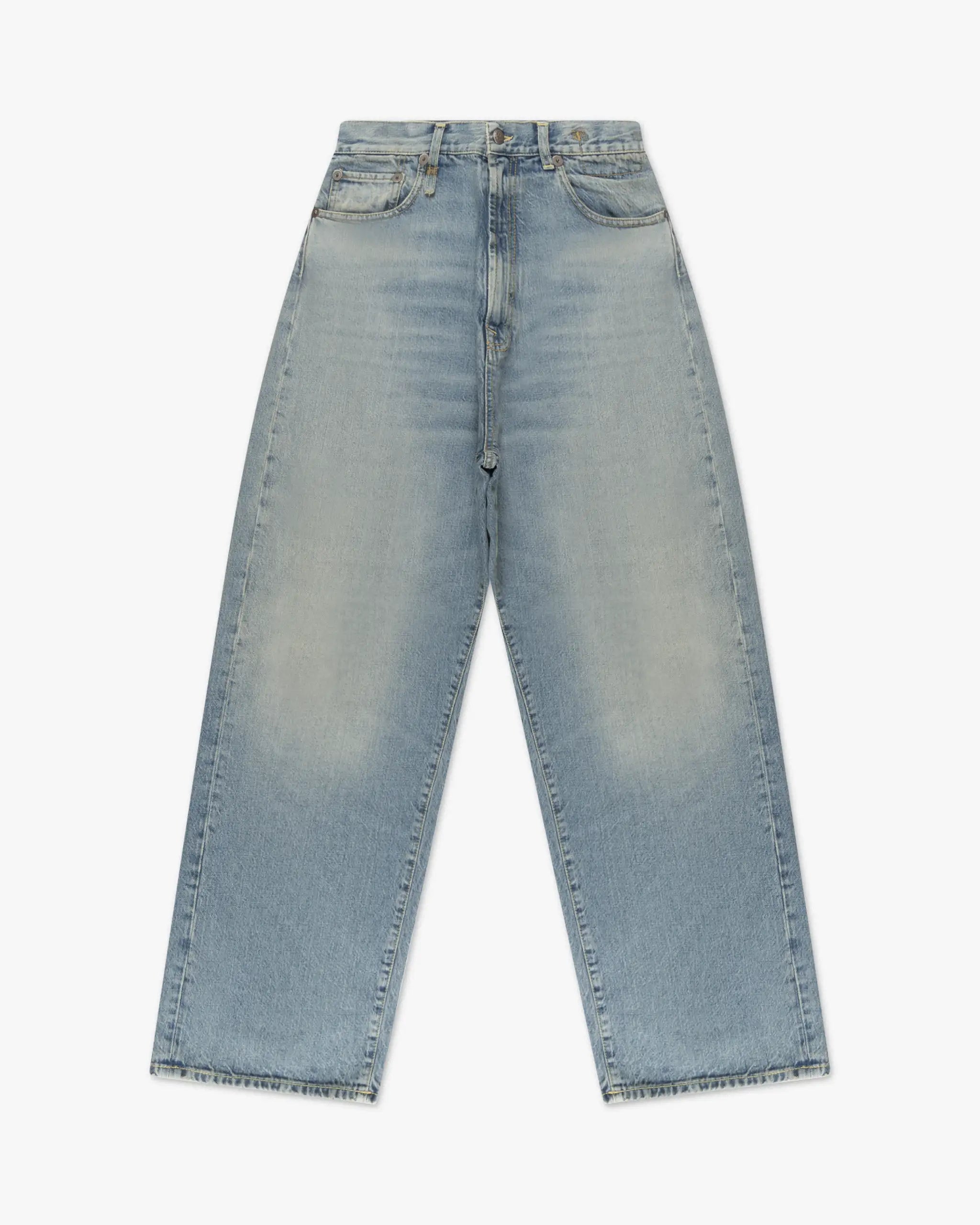 Verschleiertes Blau Venti Lange Tiefe Weite Bein Jeans von R13 New York