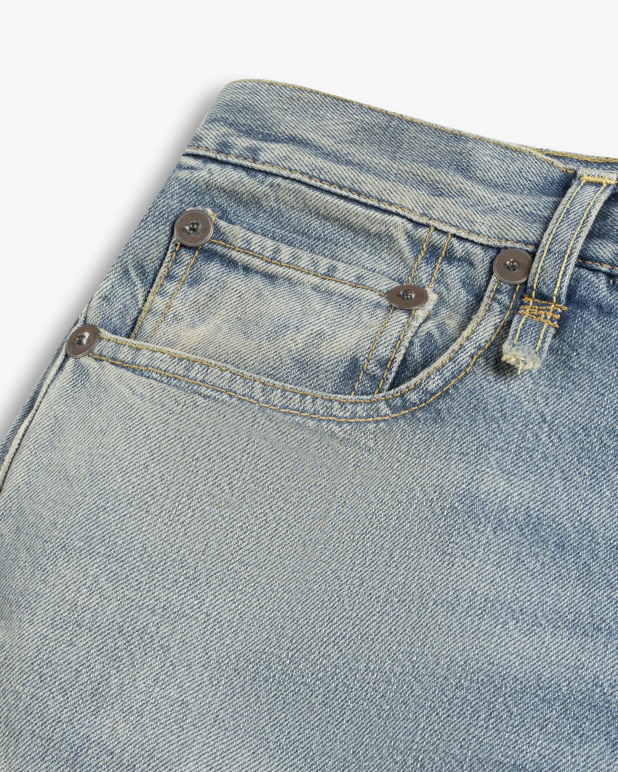 Verschleiertes Blau Venti Lange Tiefe Weite Bein Jeans von R13 New York