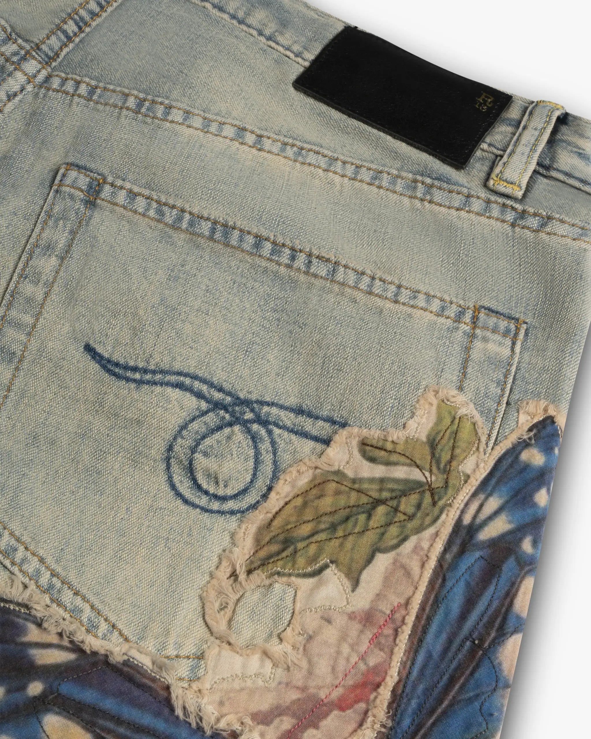 Aplique Denim Cropped-Jeans mit Vorgeformtem Knie von R13 New York