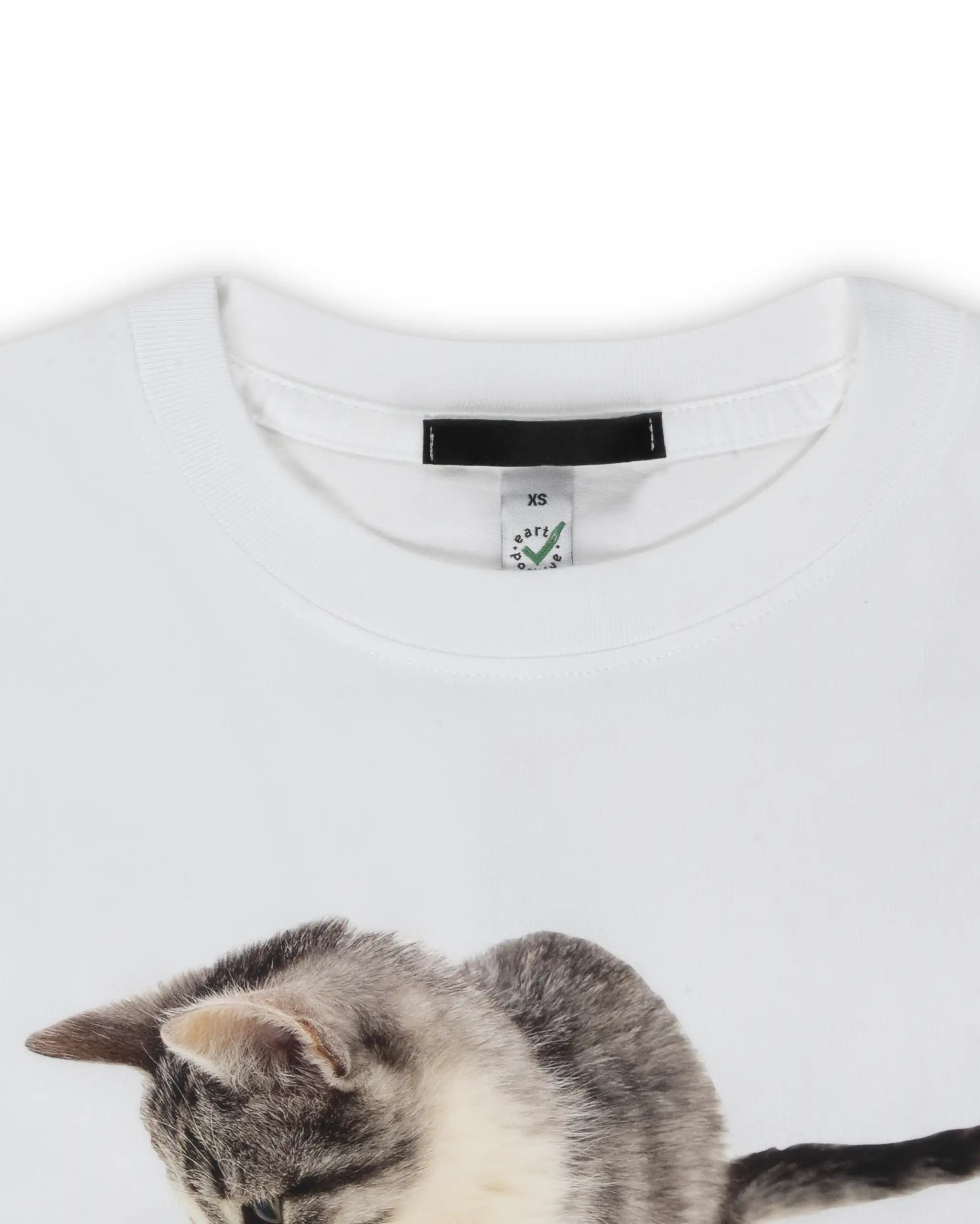 White fitted T-shirt by Simeon Farrar 