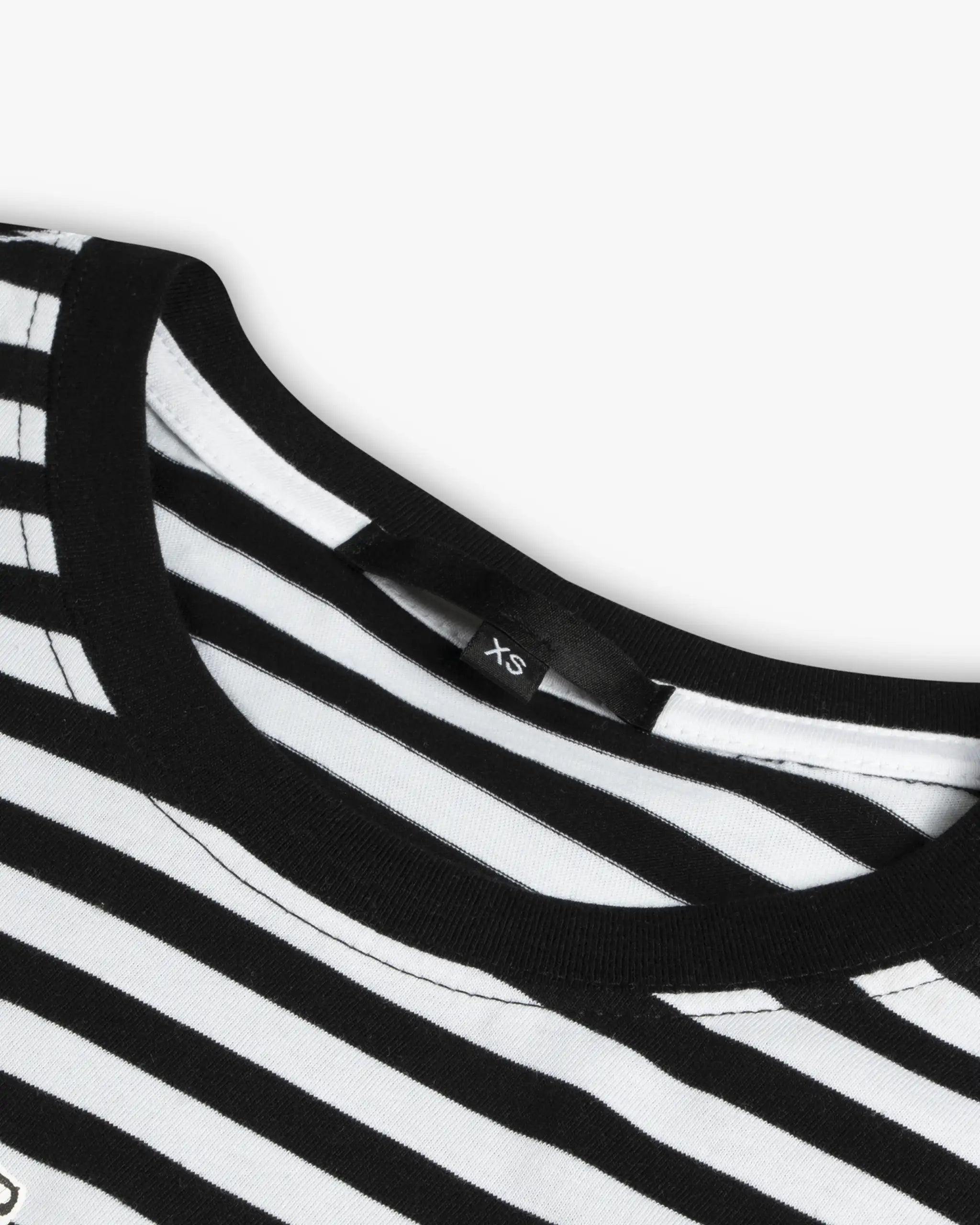 Black and White Wide Striped Loose Fit T-Shirt by Simeon Farrar