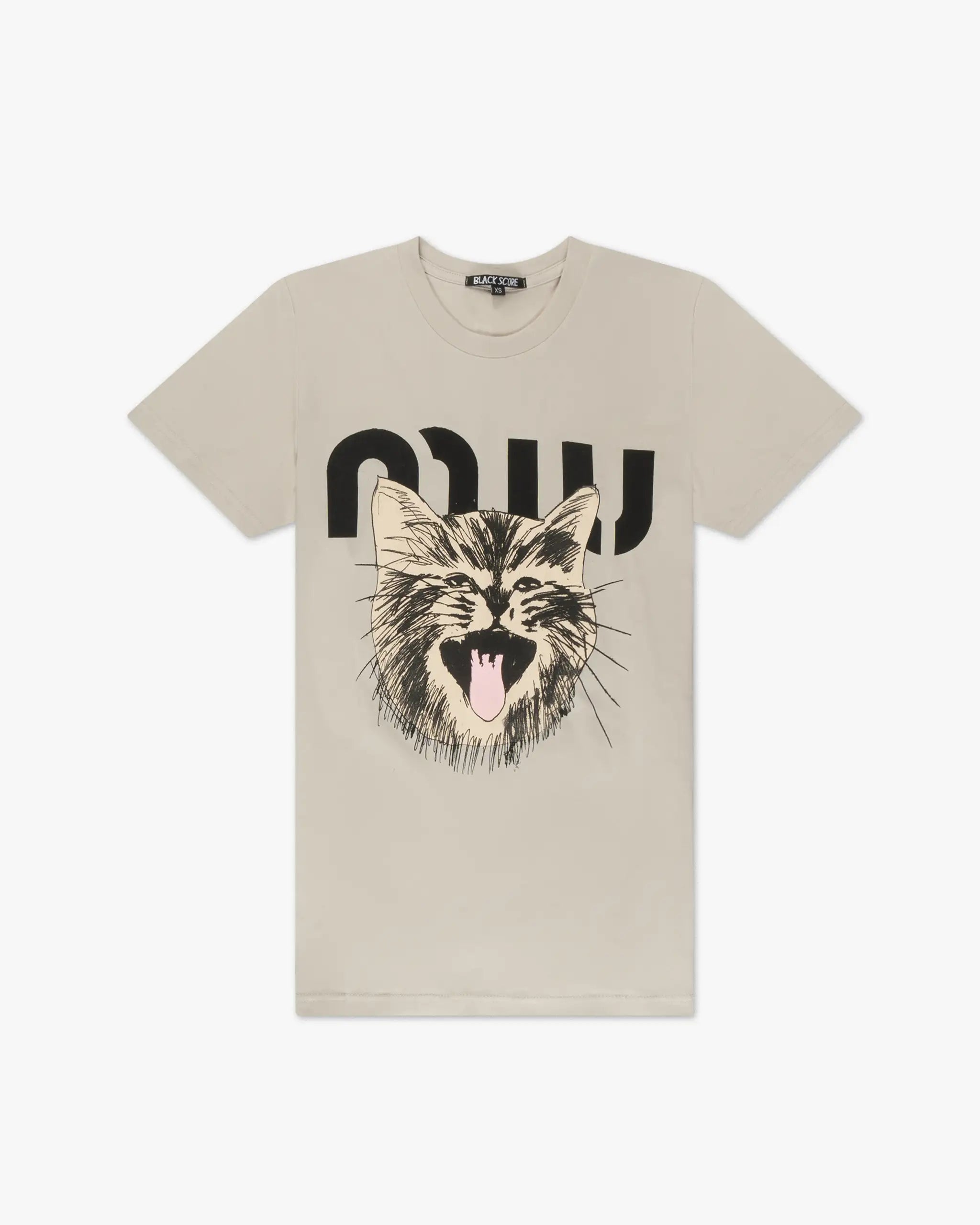 Bone white fitted T-shirt by Simeon Farrar 