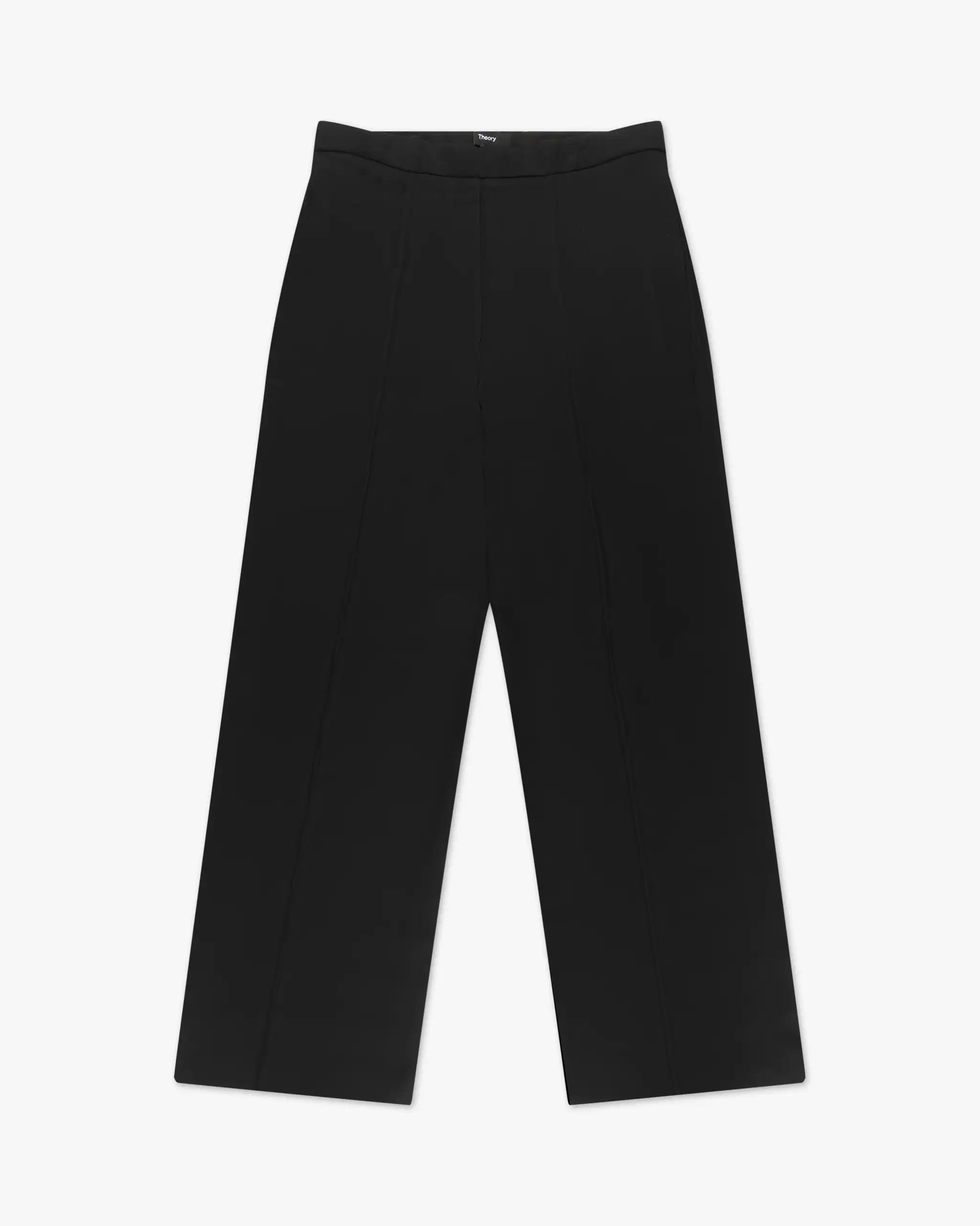 Schwarze Weite Pull On Hose von Theory