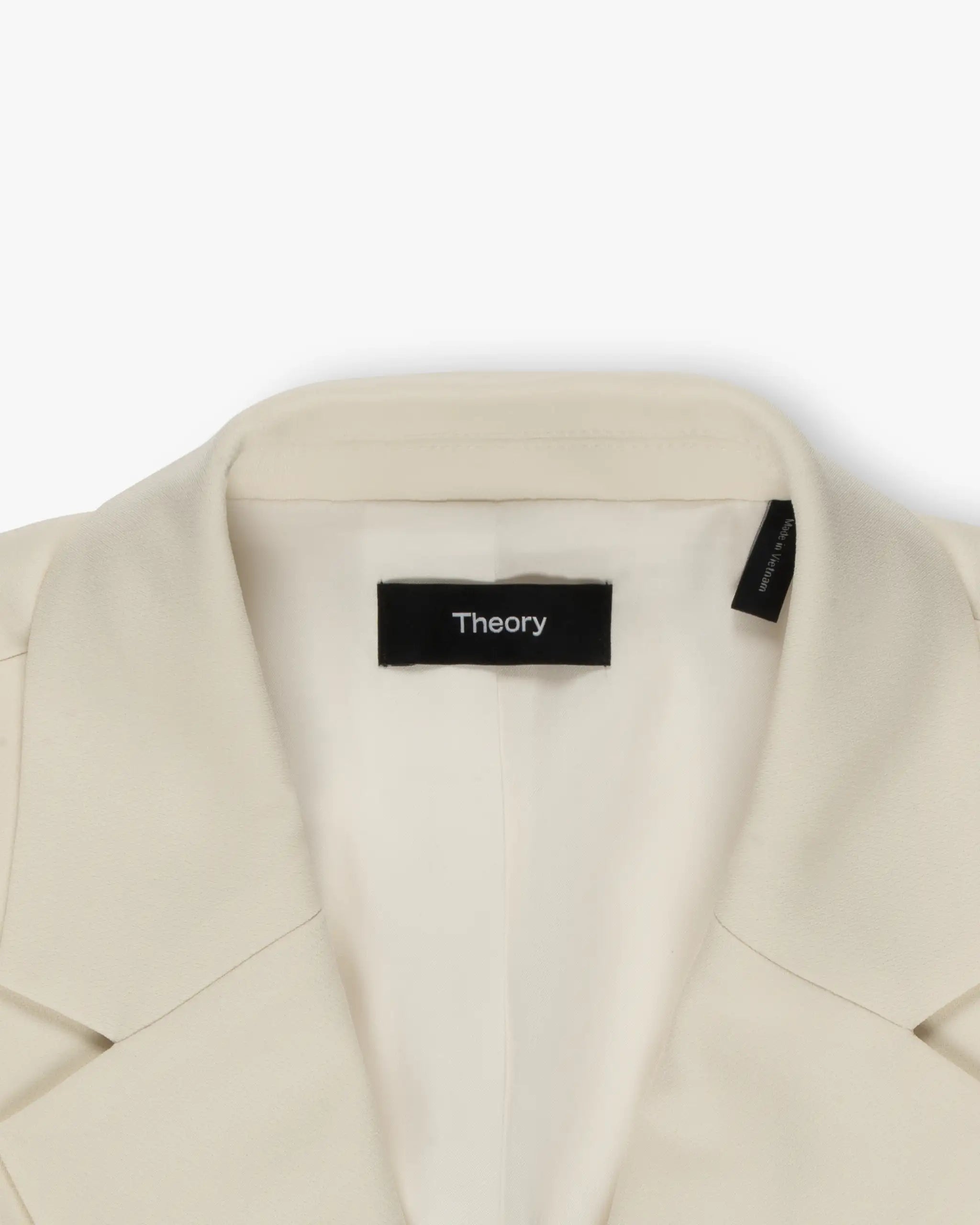 Weiße Lockere Doppelreihige Cadiz Jacke von Theory