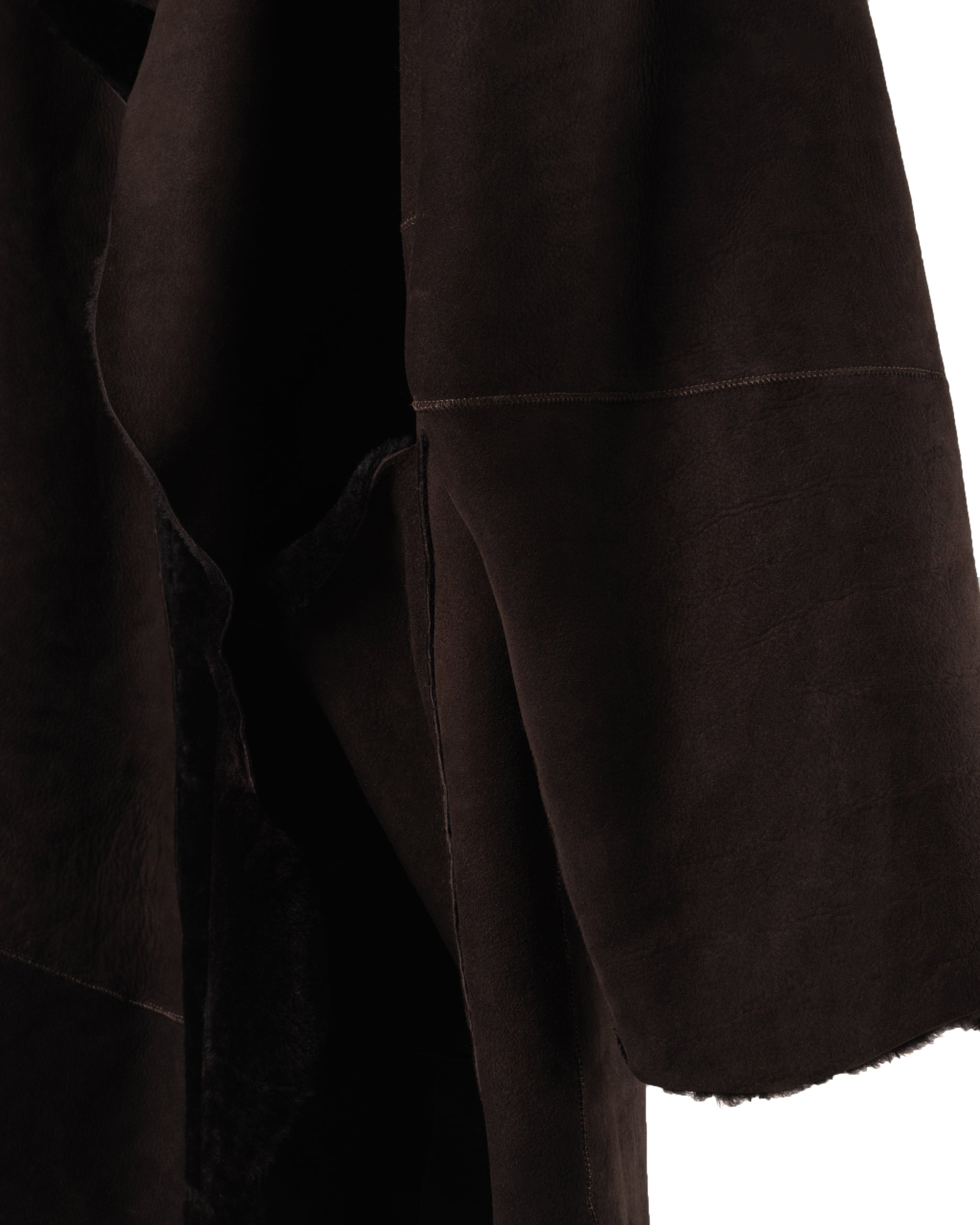 GIORGIO BRATO | 3-4 MERINO SHEARLING WRAP JACKET