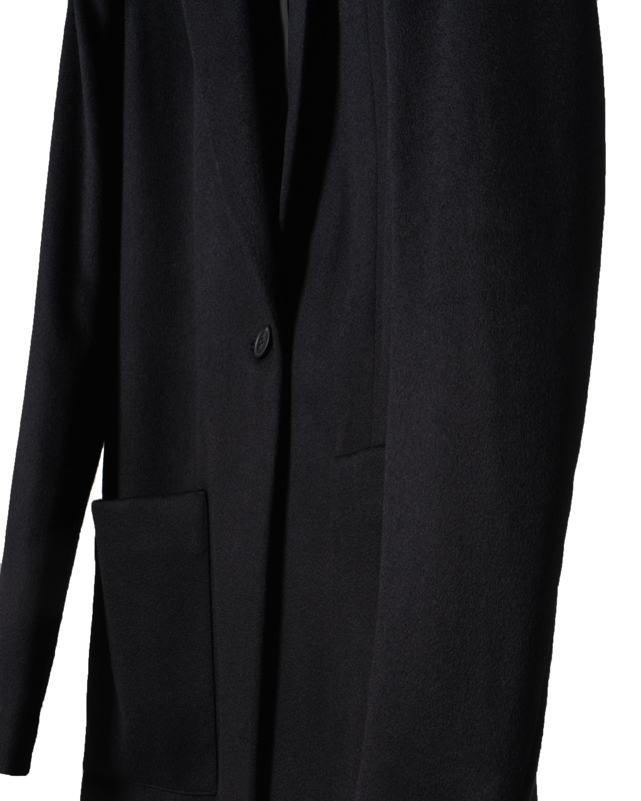 LONG CASHMERE BLAZER WITH KNIT PANEL