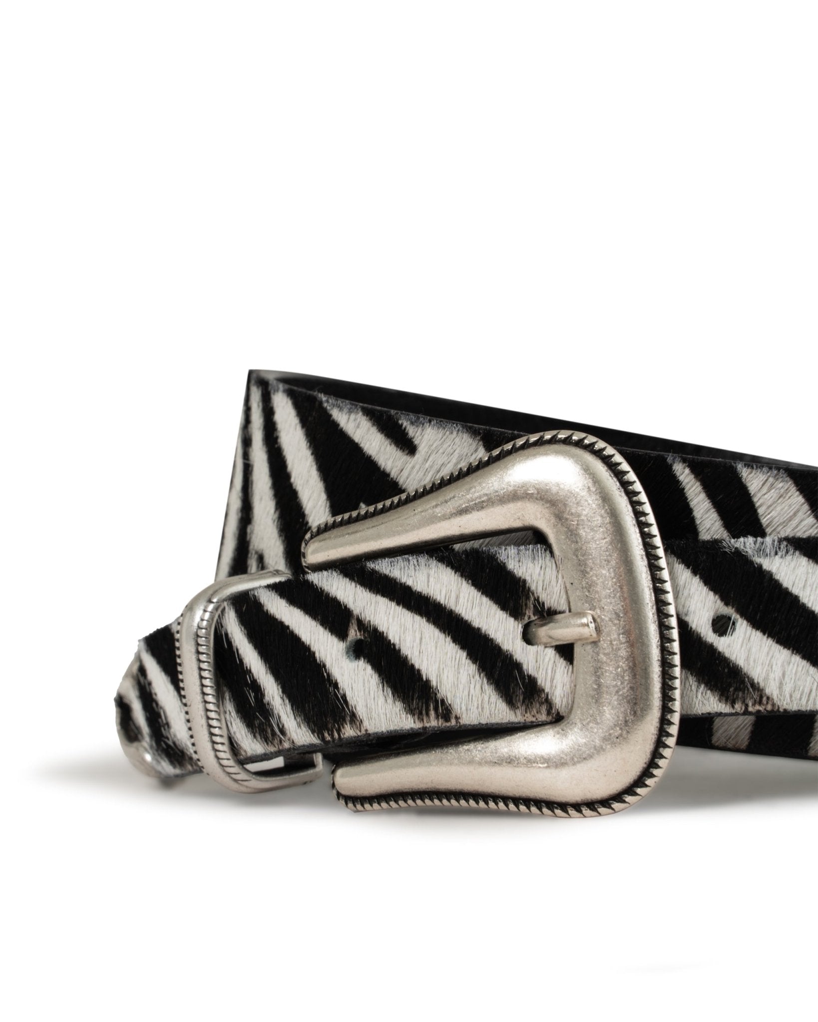 ALBERTO LUTI | ANIMAL PRINT PONY SKIN BELT - Belts ALBERTOLUTI