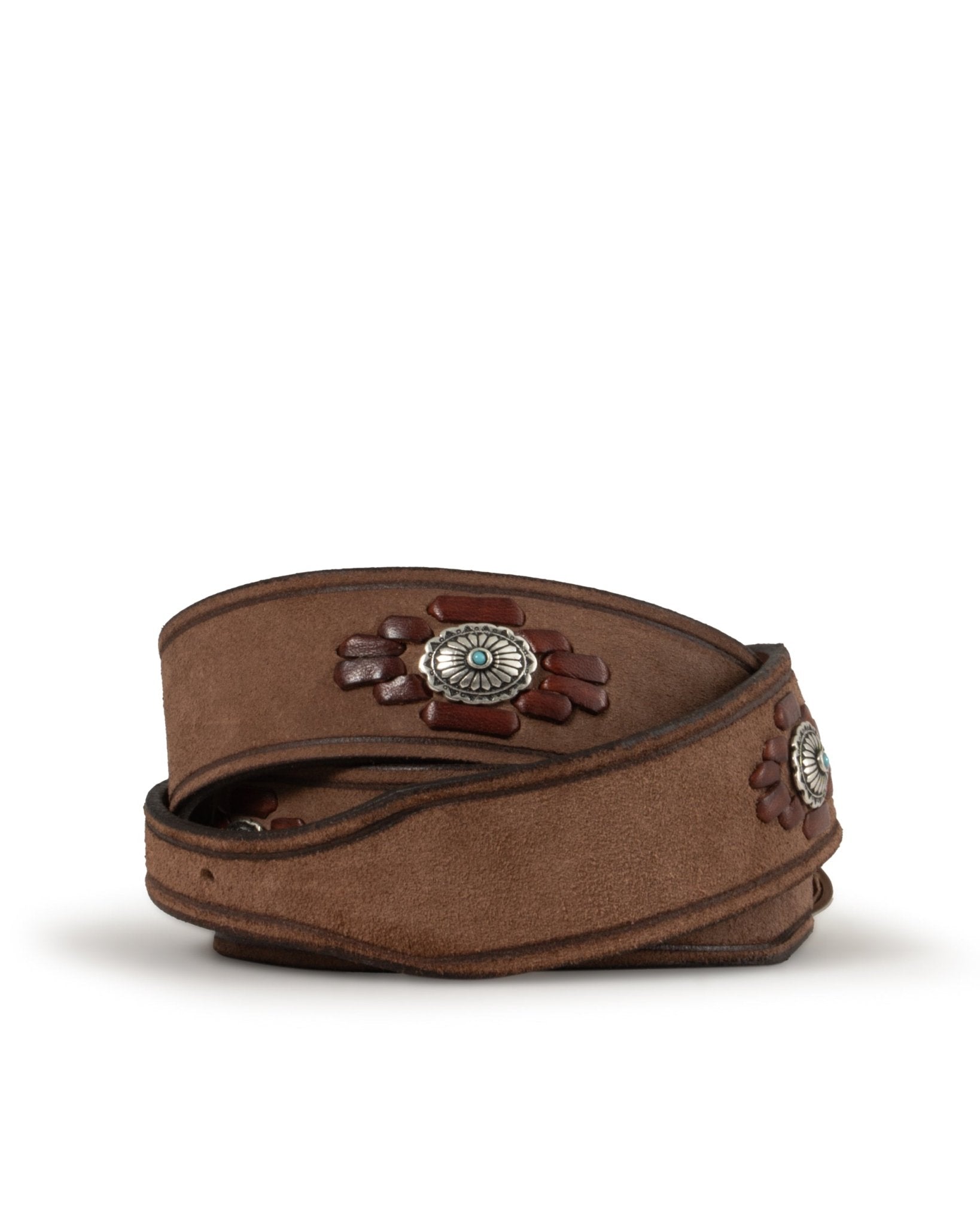 ALBERTO LUTI | SMALL SUEDE NATIVE DECORATED BELT - Belts ALBERTOLUTI