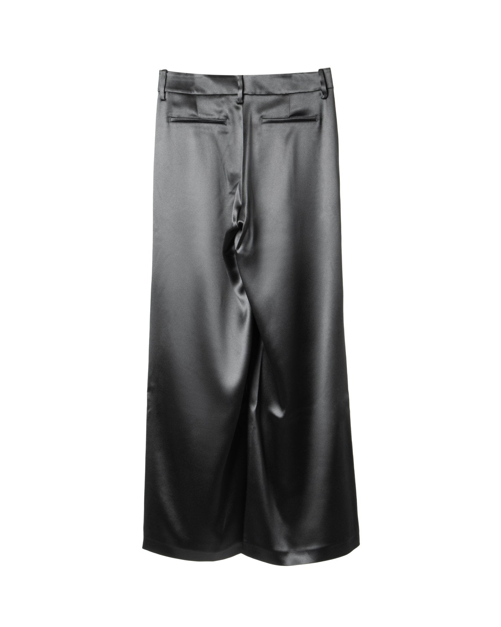 ANAII | HEAVY SILK SATIN TAYLORING WIDE LEG TROUSERS - Trousers ANAII